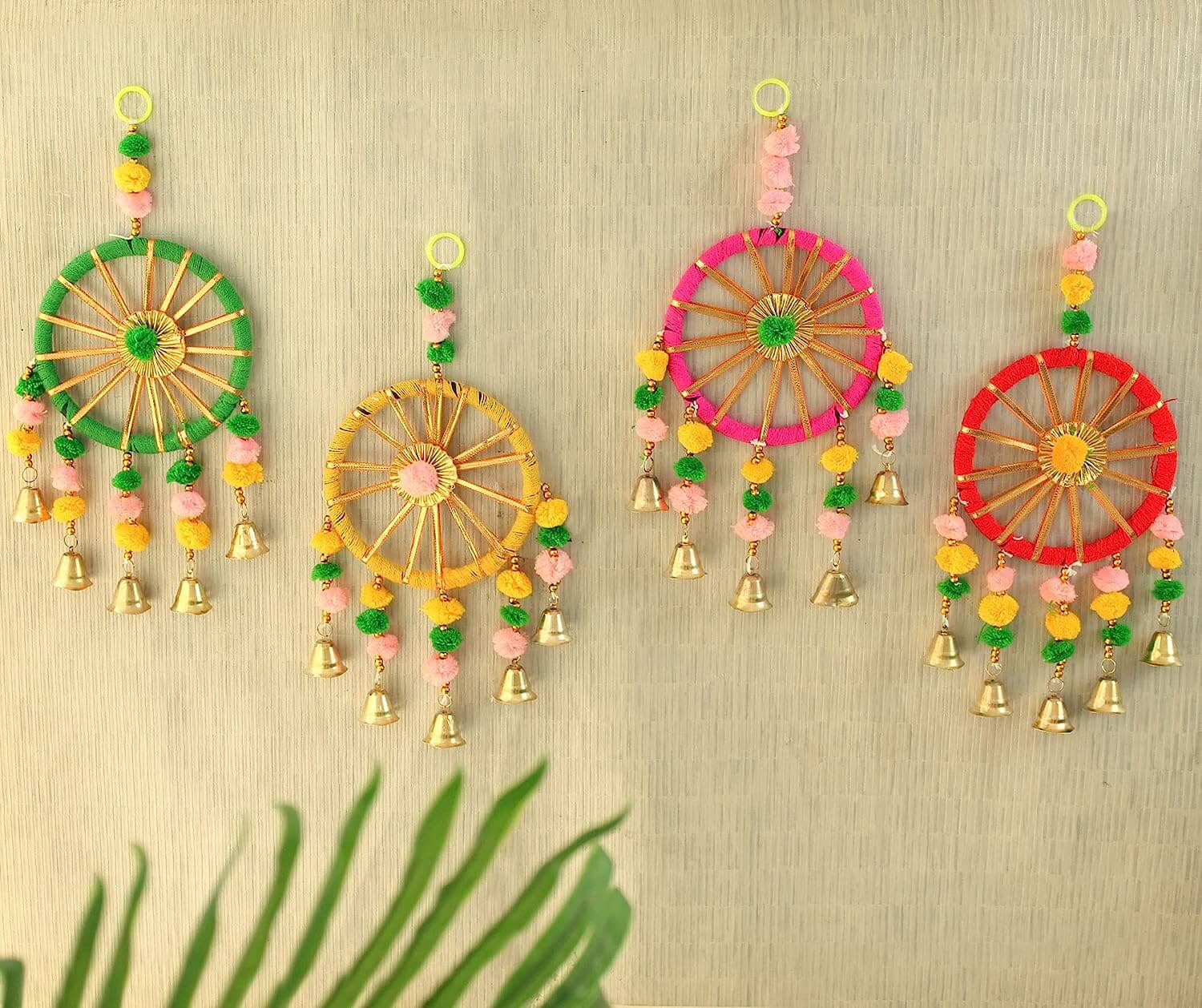 Brighten your home with colorful wall hanging latkan toran for Diwali, weddings & more. Eco-friendly & handmade by local artisans.