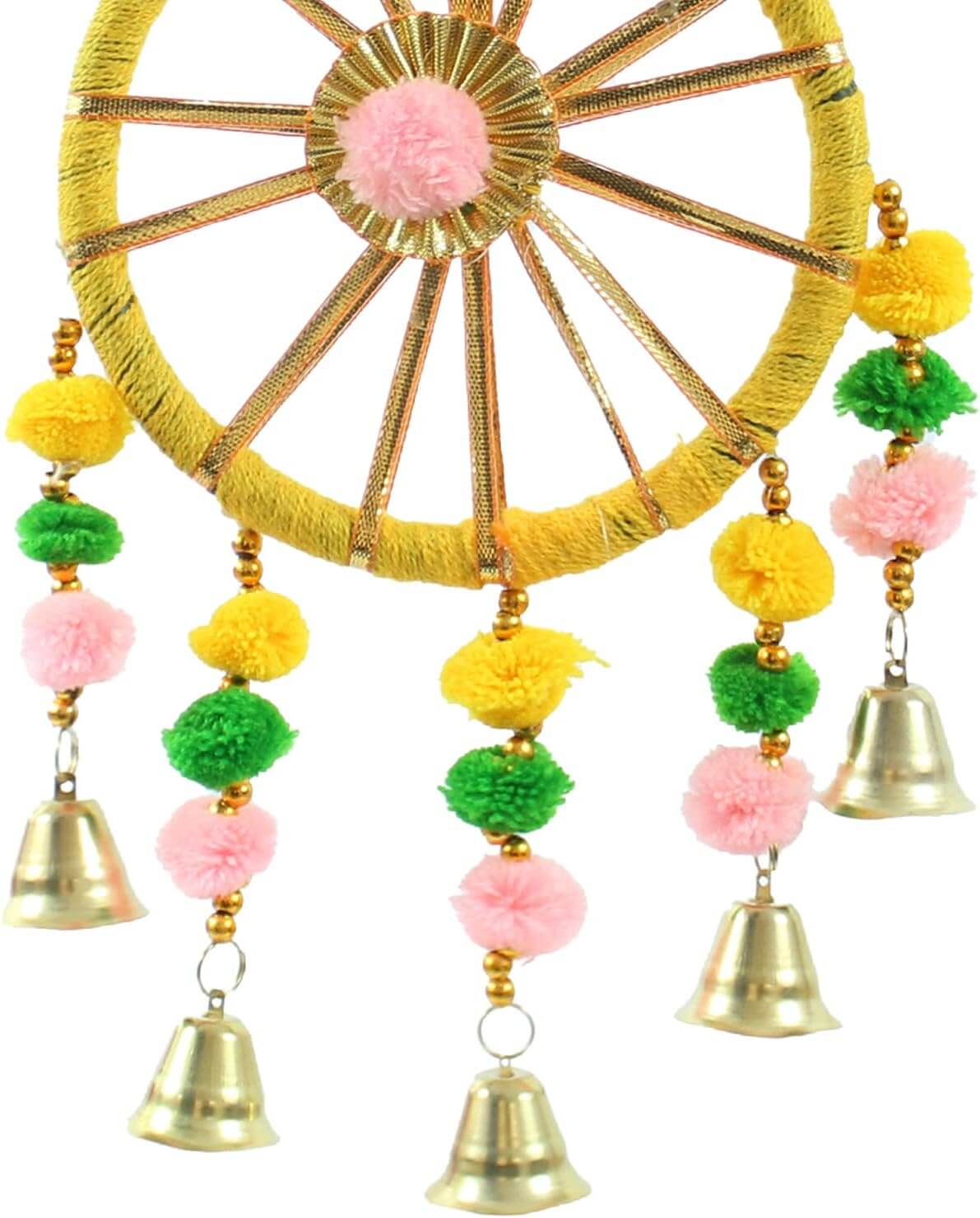 Brighten your home with colorful wall hanging latkan toran for Diwali, weddings & more. Eco-friendly & handmade by local artisans.