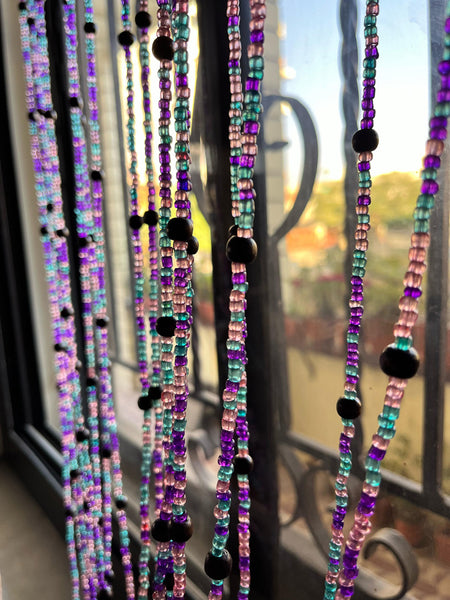 Vintage Bohemian Glass Bead Doorway Curtain