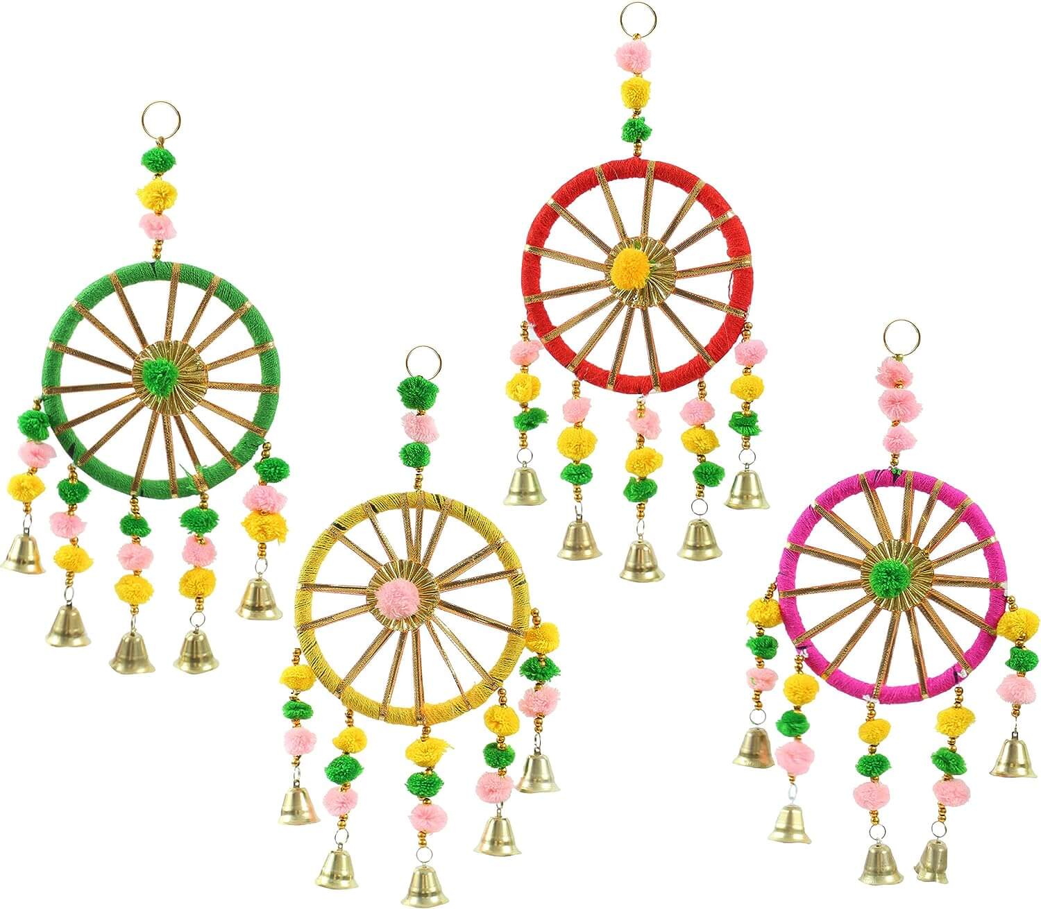 Brighten your home with colorful wall hanging latkan toran for Diwali, weddings & more. Eco-friendly & handmade by local artisans.