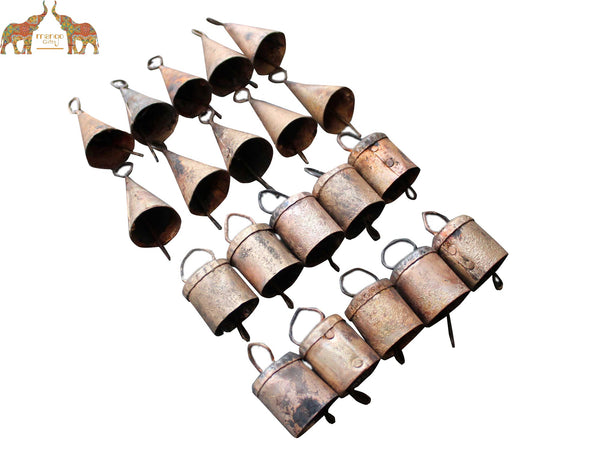 Vintage Iron tin bells Wholesale Supply from INDIA Rustic Shabby Chic 