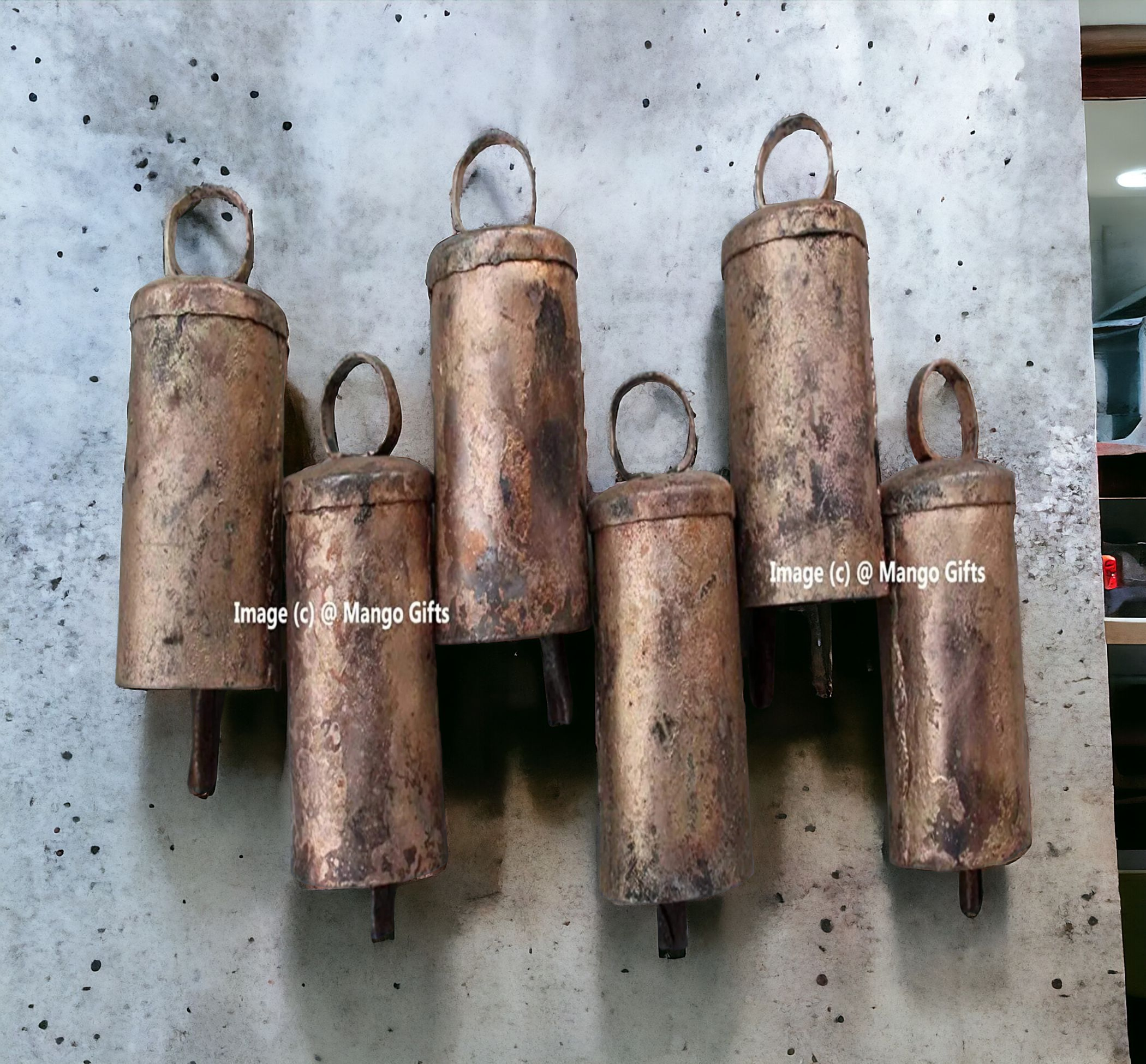 Rustic Recycled Iron Bells - Shabby Chic Decor Uncategorized