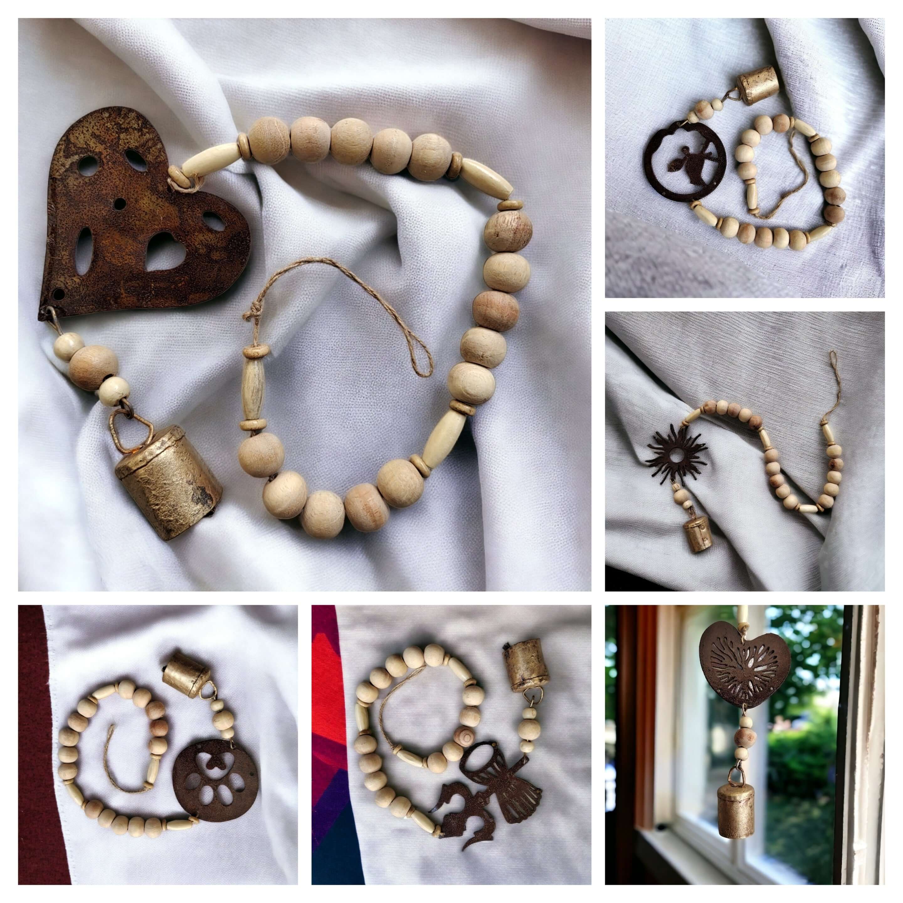 Jingle Bell Garland - Set of 5 Christmas Decorations