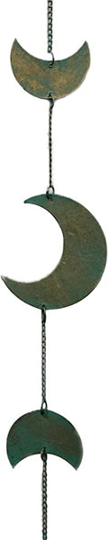 Mango Gifts Recycled Iron Moon Phase Wall Hanging Art for Moon Lovers Boho Home Décor 95 cm Length (Set of 5 Pcs)