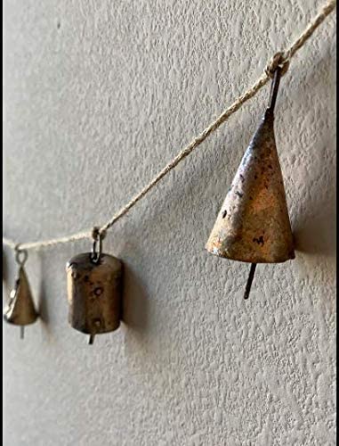 Handmade Shabby Chic Recycled Iron Metal Vintage Bells 2" H (Cone and Round) (Set of 100 pcs)