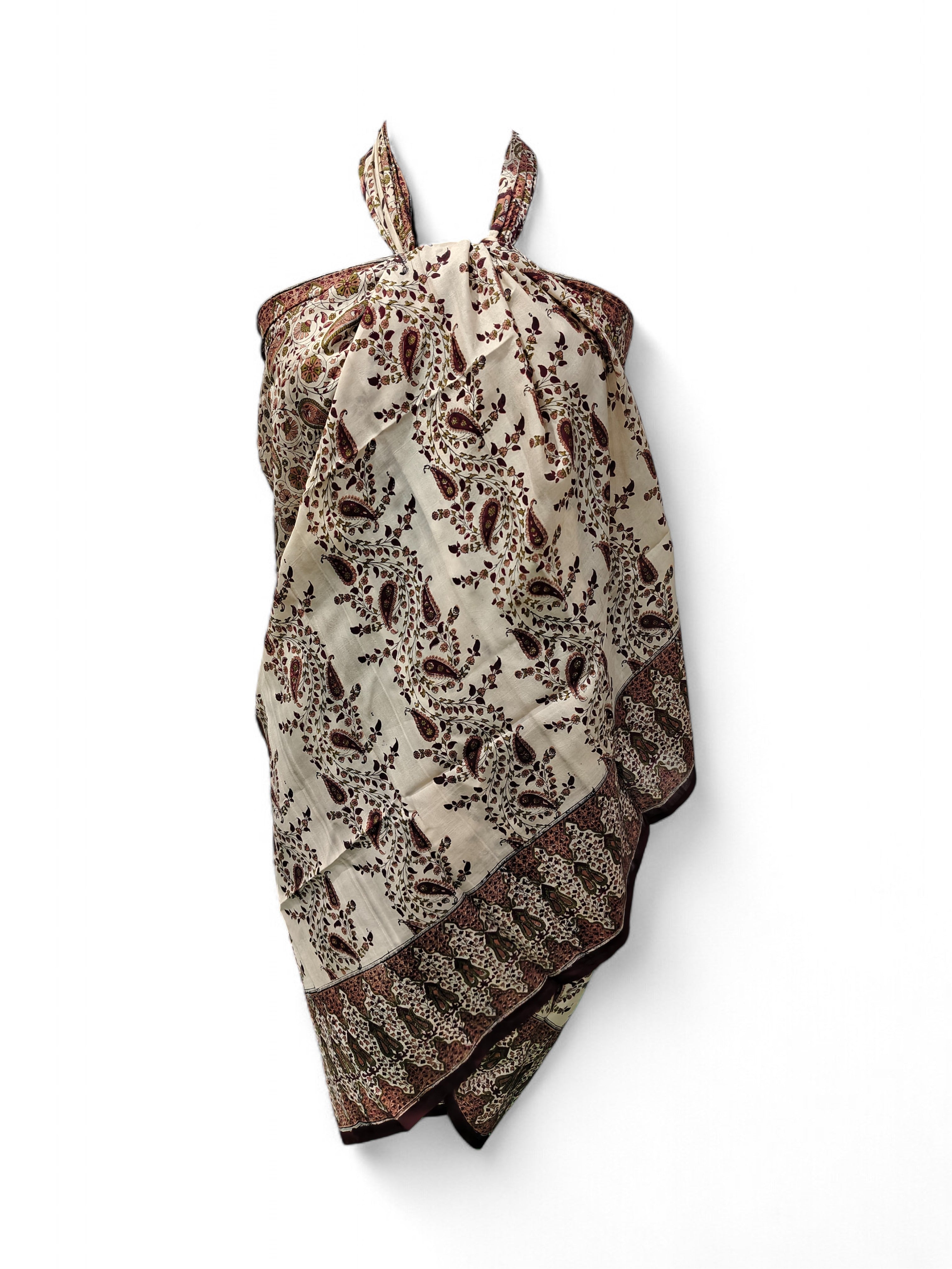 Sarong Pareo Block Print Beach Cover Up Wrap – silk sarong Swimsuit Cover Up, Bikini Wrap, Pool & Beach Wear (72” x 45”) – Wholesale Lot, Assorted Designs