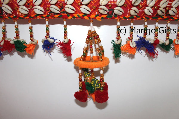 Diwali Pooja Decoration Traditional Indian Toran 36" Inch Length set of 5 Pieces