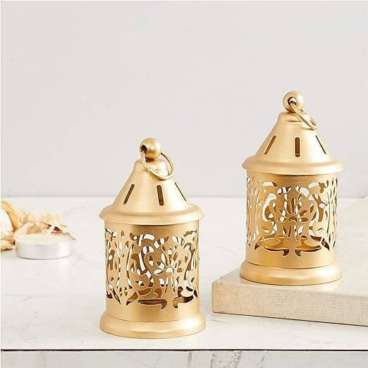 Antique Style Lantern - Vintage Tea Light Holder
