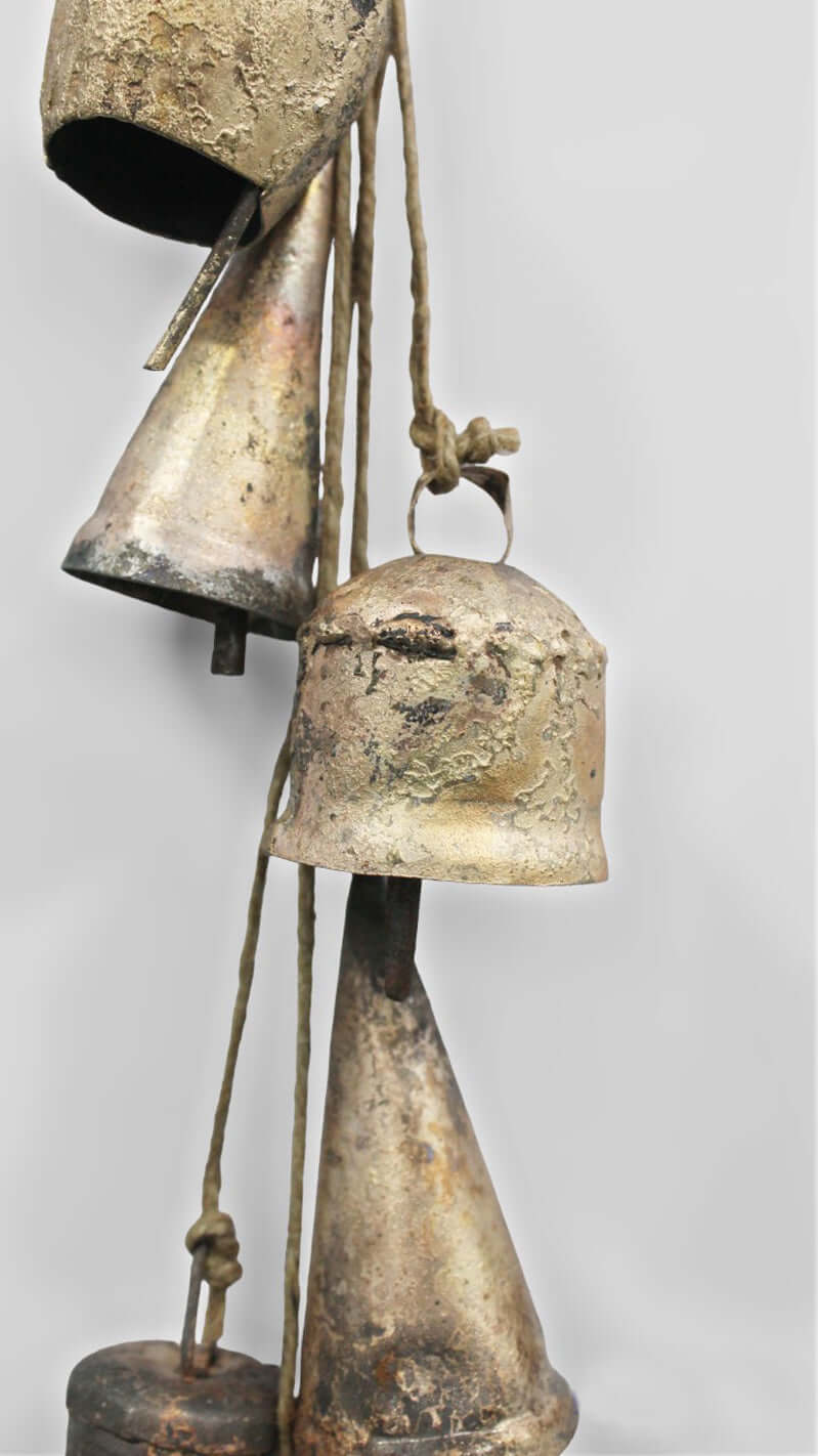 Rustic Iron Bells Chime Mobile - 6 Piece Set