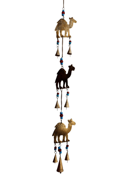 Camel Bells Wall Hanging Windchime Outdoor Patio Garden Ornaments 84 cm Length set of 5 Pieces