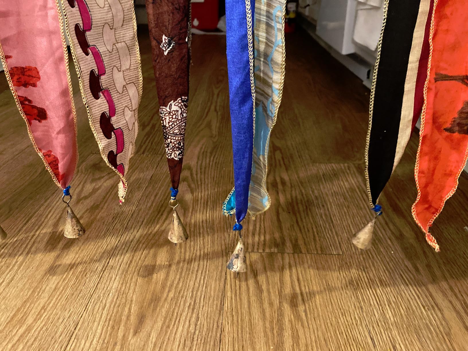 Old Silk Sari Multicolor Ribbon Doorway Curtain Hippie Bohemian Room Divider Light-Filtering Boho Curtains Rod Pocket Window Drape for Livingroom Bedroom 85 x 45 Inch