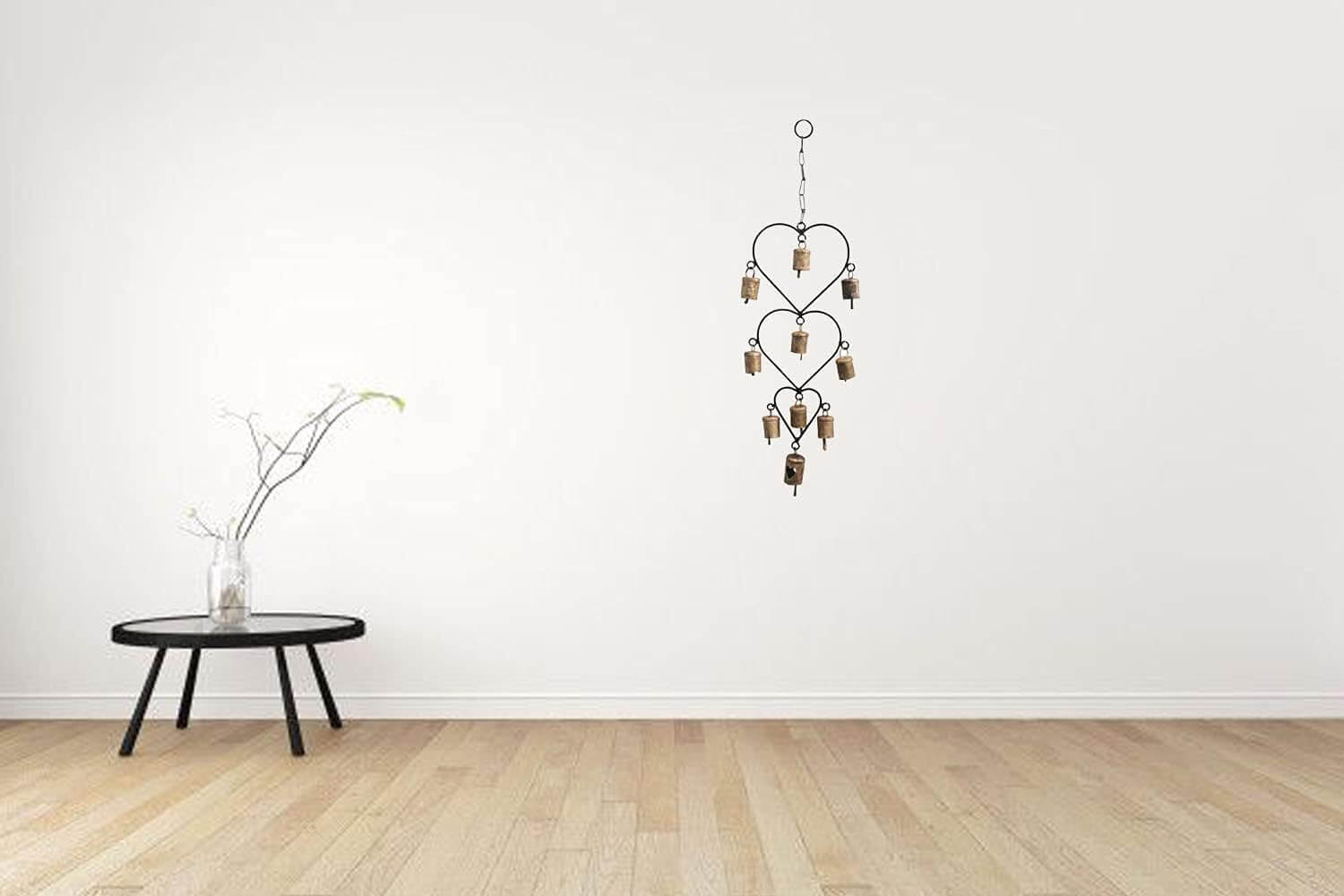 antique wall piece,Cow bells,Wall Art,wall hanging,Wind Chimes,Windchime,Windchimes