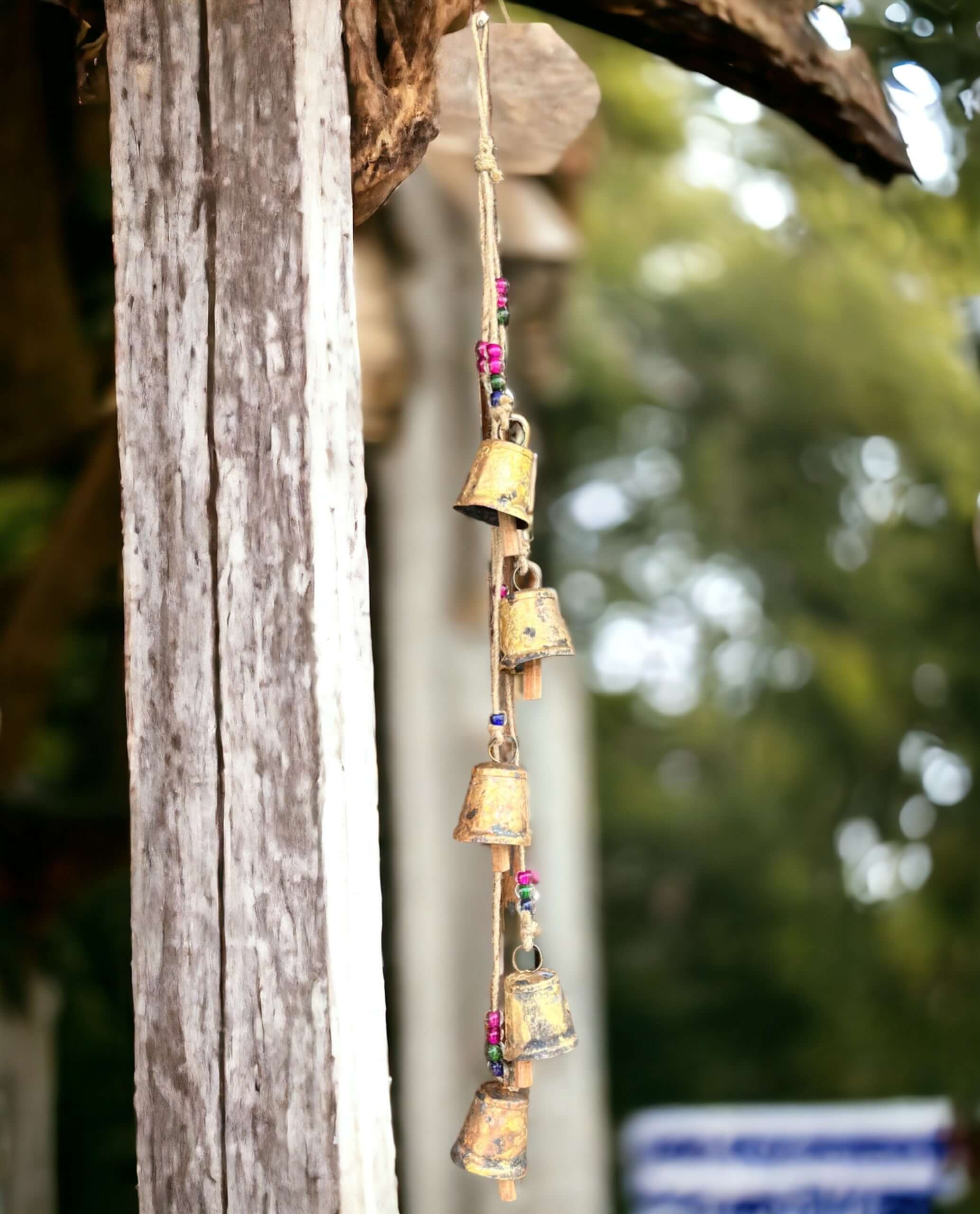 Vintage Hanging Bell Chime Mobile Decoration - 72 cm