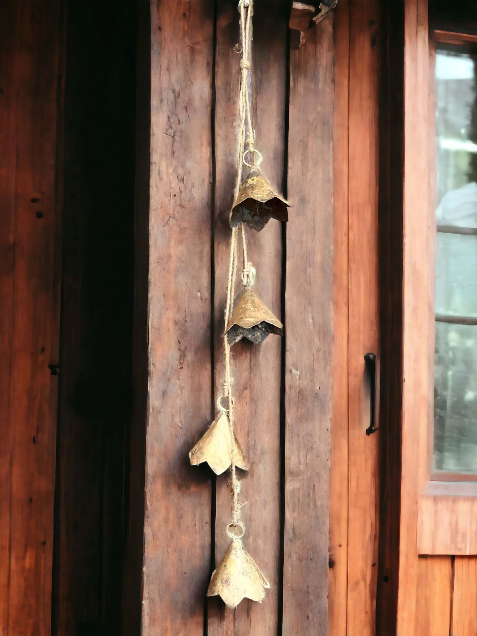 Vintage Flower Bells Wind Chimes for Bohemian Decor Wind Chimes