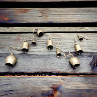 Indian Cow Bells Boho Rustic Vintage Farmhouse Country Decor