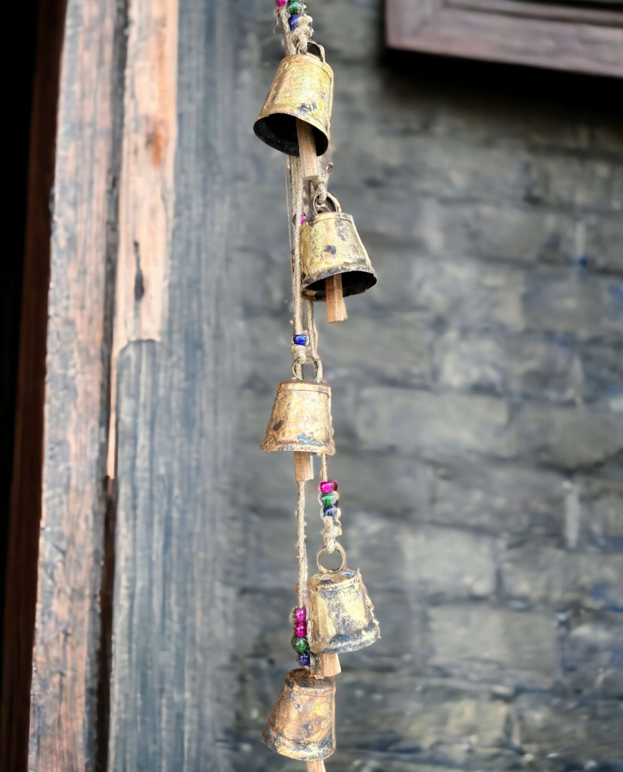 Vintage Hanging Bell Chime Mobile Decoration - 72 cm