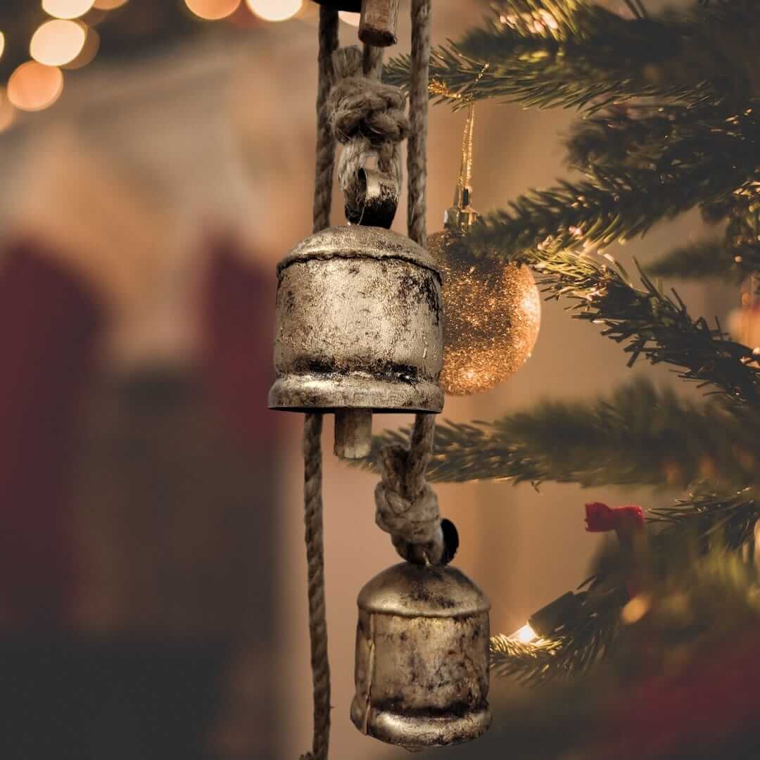 Vintage Metal Bells Wind Chime - 65 cm Rustic Decor