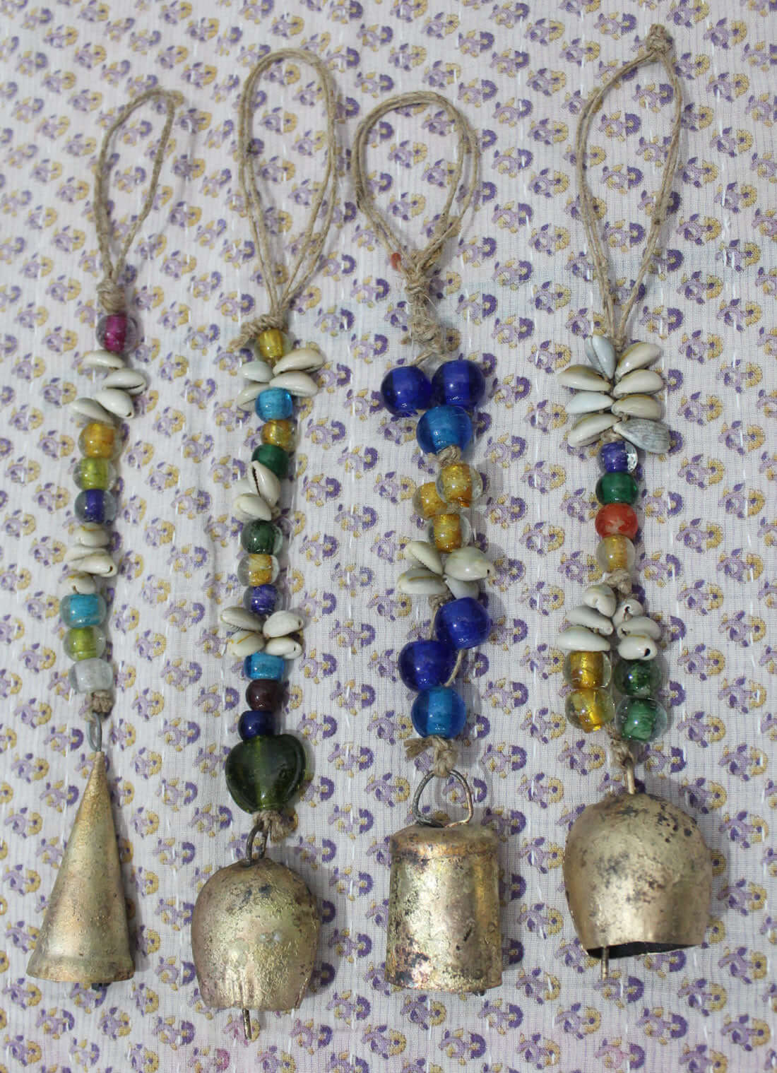 Rustic Iron Bells Chimes Mobile Decoration - 12 Pack