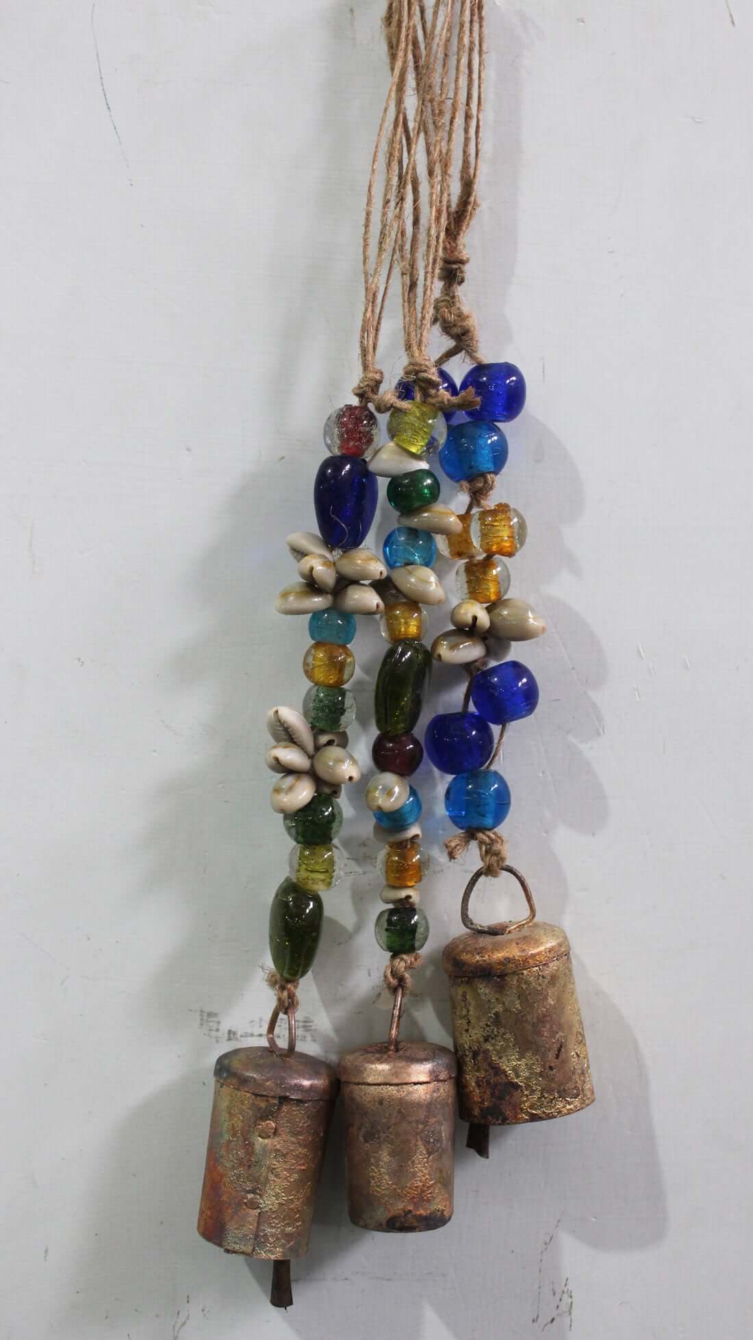 Rustic Iron Bells Chimes Mobile Decoration - 12 Pack