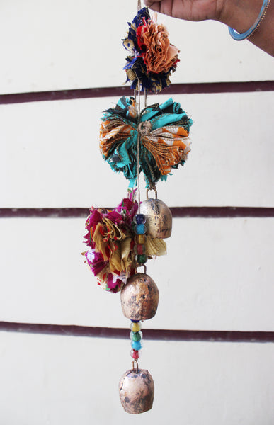 Rustic shabby chic vintage bells wind chimes mobiles 