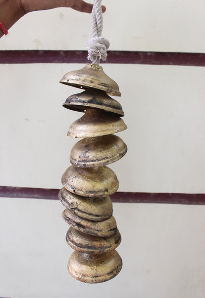 Handmade metal bell chimes mobiles Indian