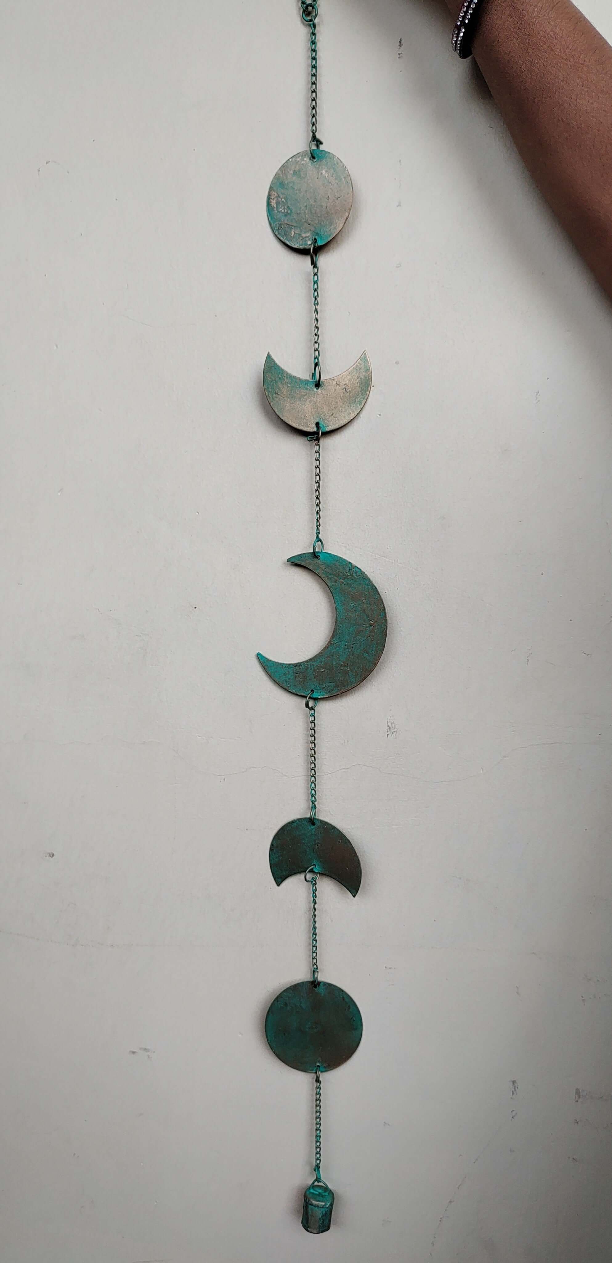 Boho Recycled Iron Moon Phase Wall Art (Set of 5)