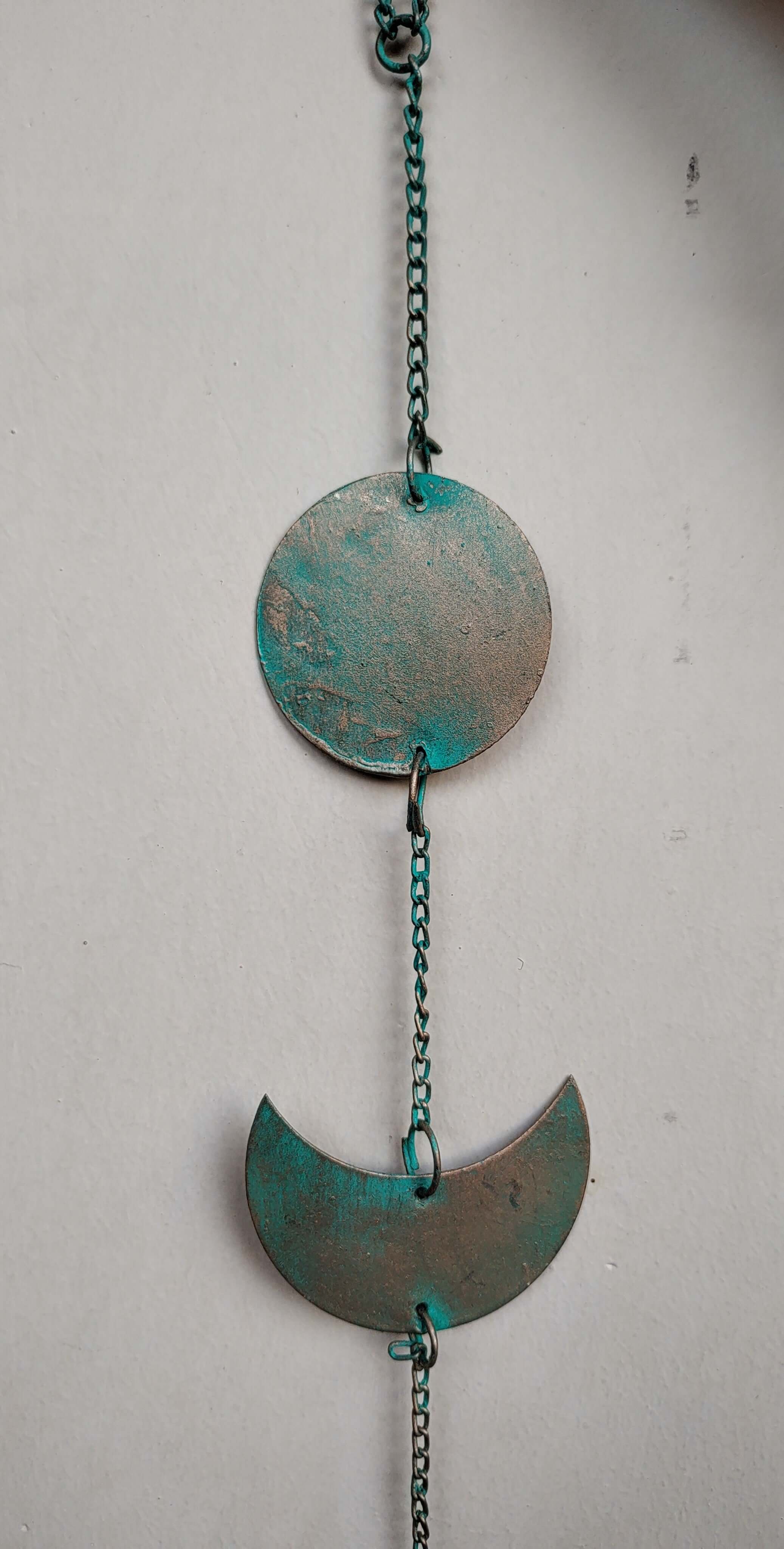Boho Recycled Iron Moon Phase Wall Art (Set of 5)