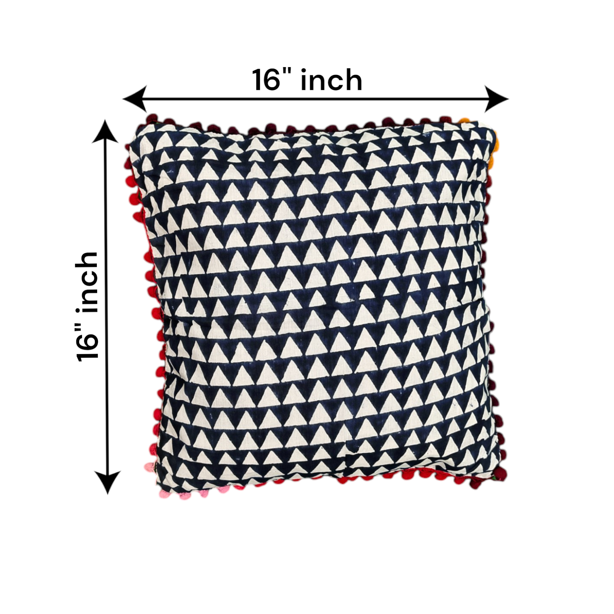 Assorted Digital Printed Cushion Covers, 16x16 Multicolor Decorative Throw Pillow Covers Handmade Sofa & Bed Accent Pillows set of 4.