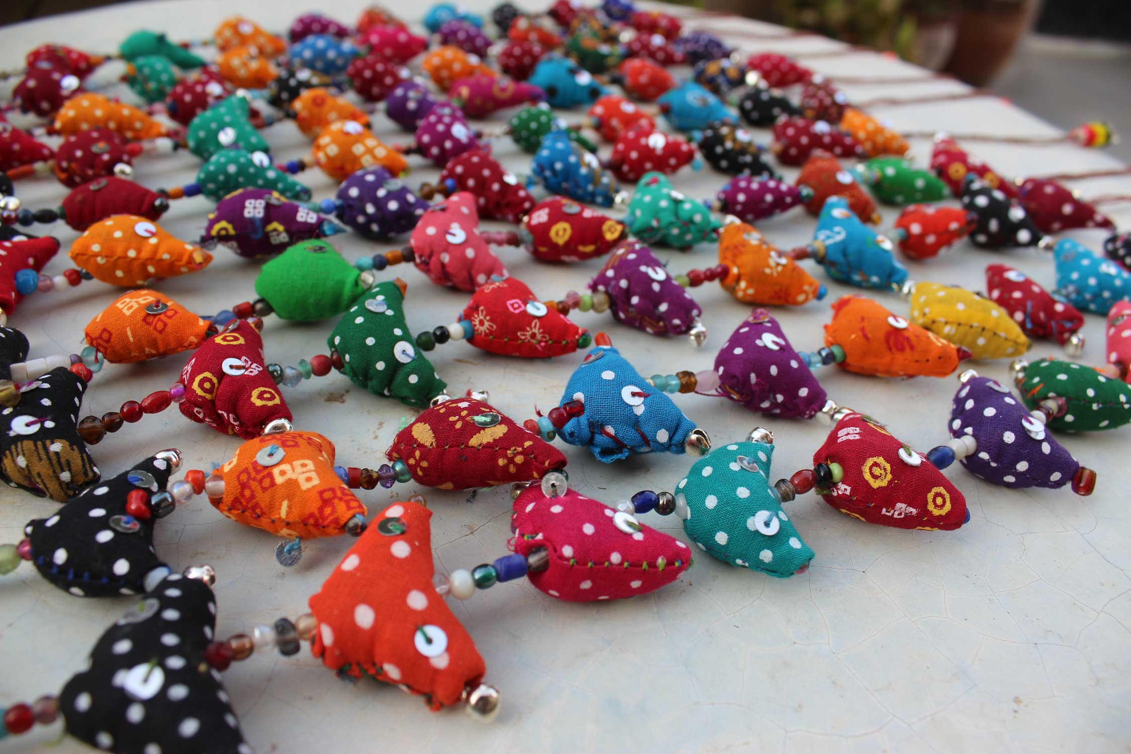 10 Tota Bird Bell Boho Prosperity Ornaments