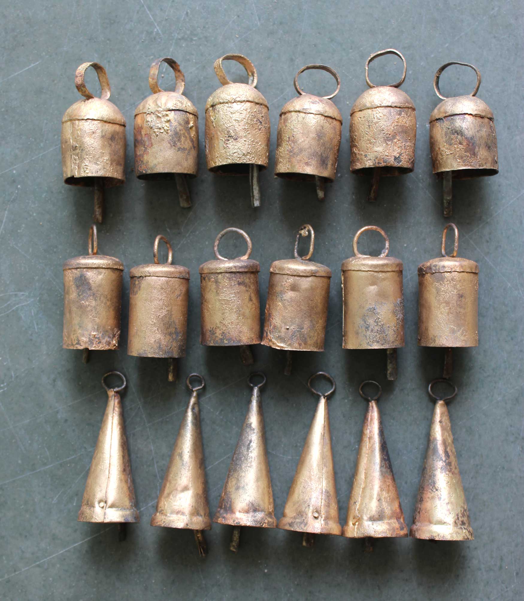 Recycled Iron Tin Bells 2.75" InchesBells