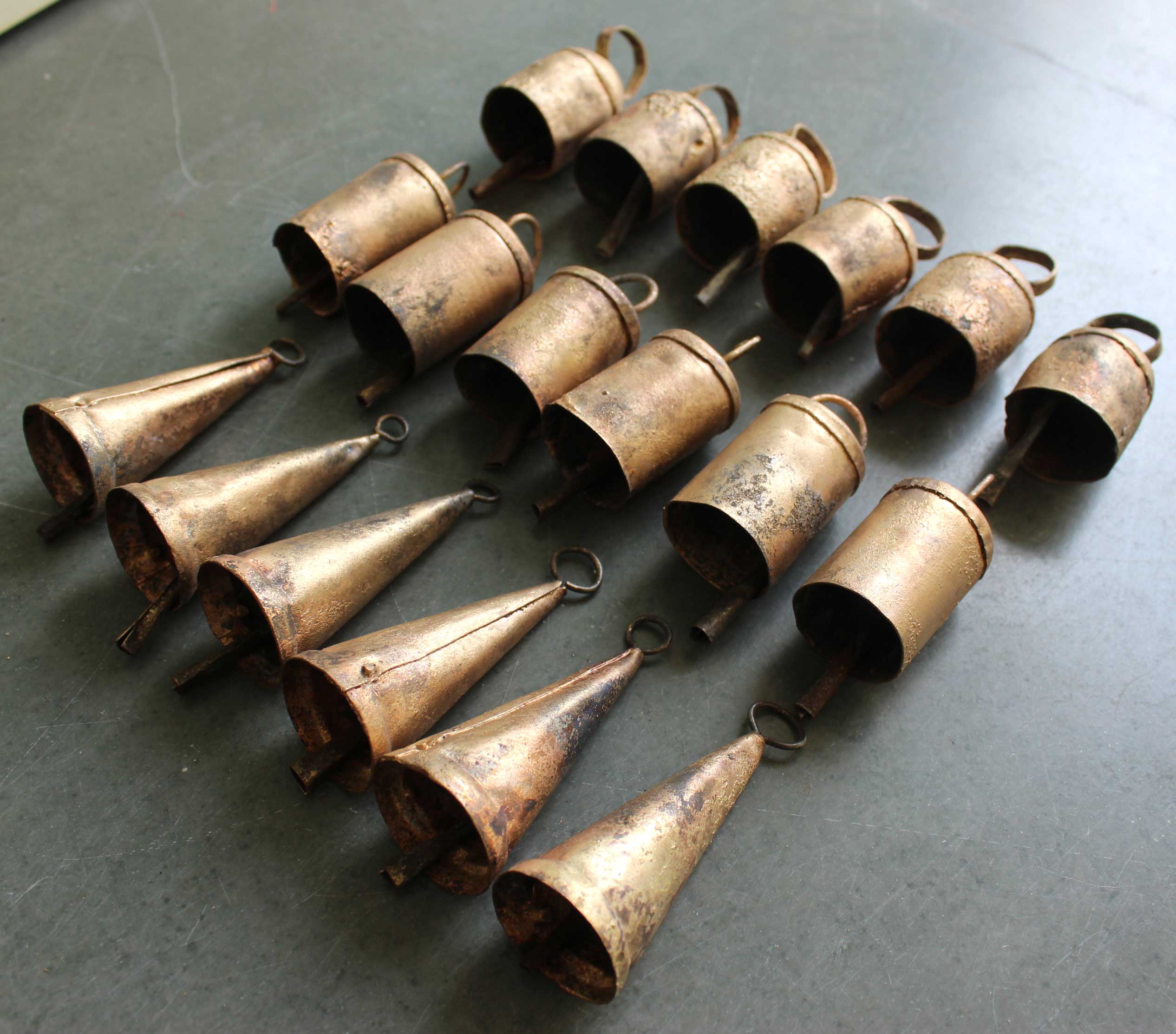 Recycled Iron Tin Bells 2.75" InchesBells