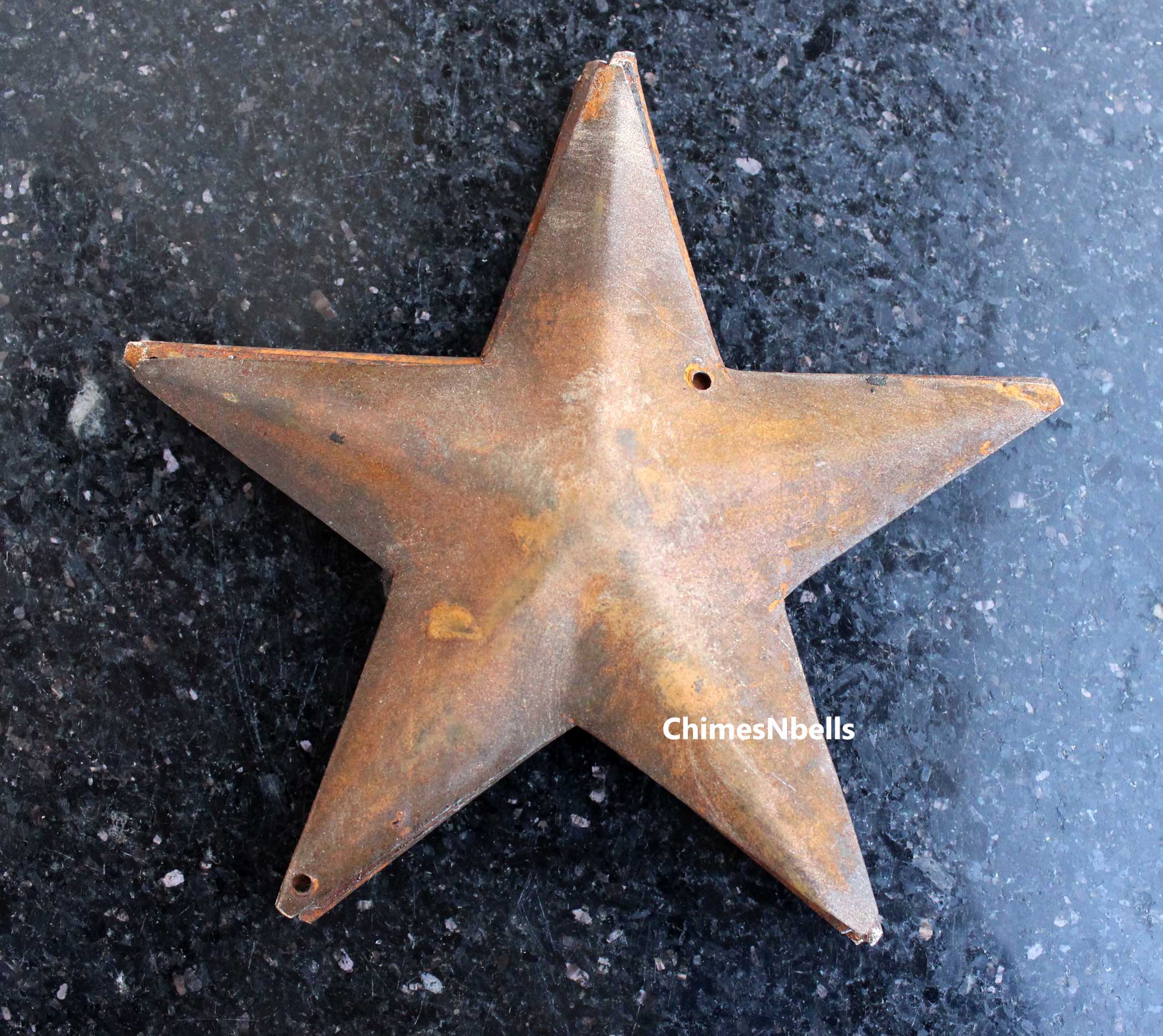 Elevate your space with our 10-piece recycled iron moon and stars set. Perfect for country primitive decor in your home or patio.