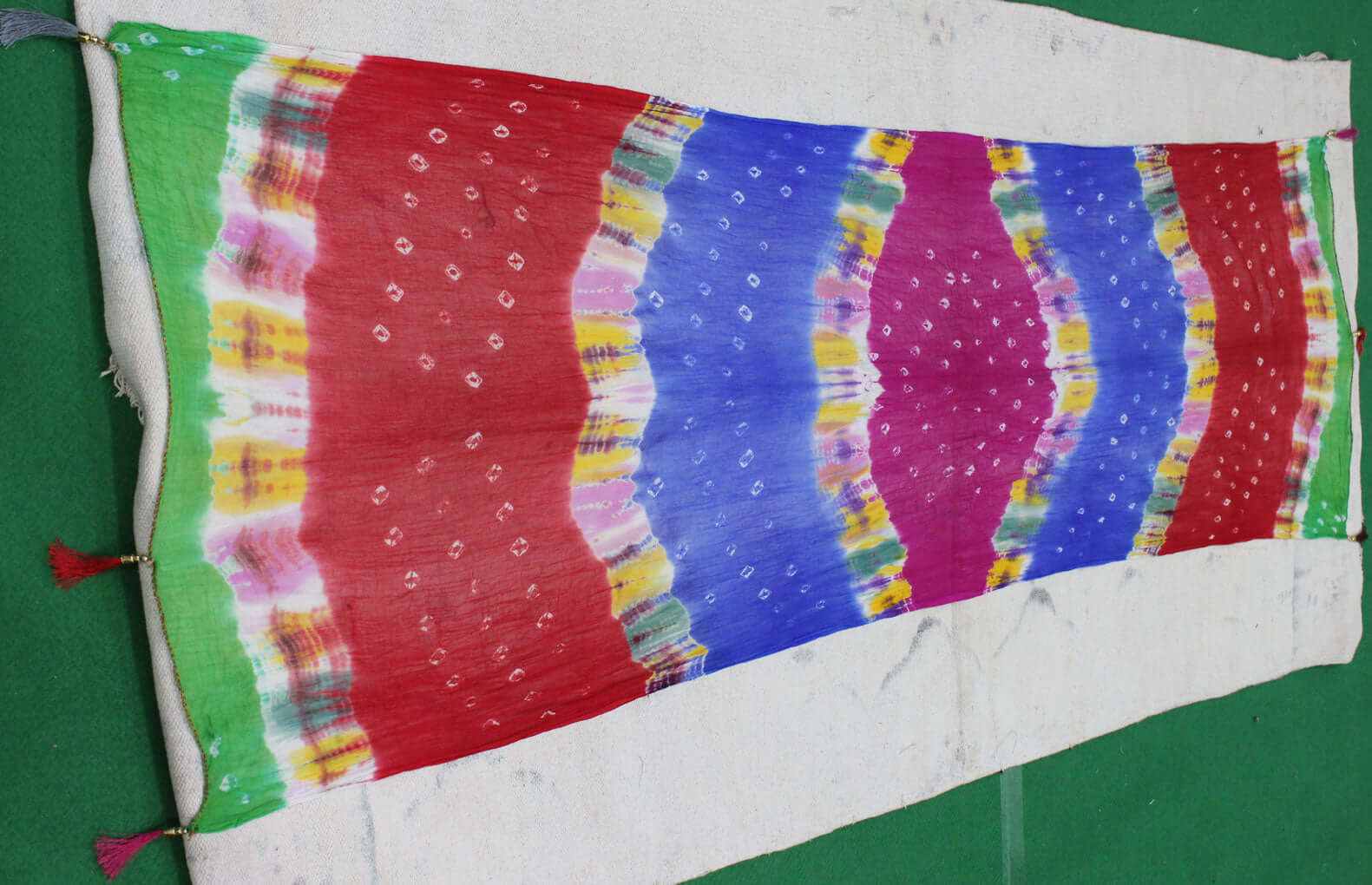 Handmade Tie-Dye Cotton Scarf | Boho Fashion Wrap