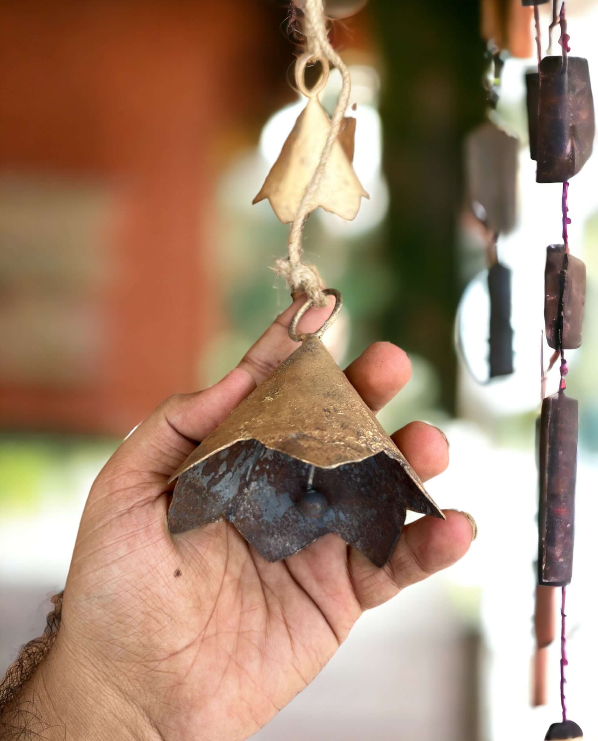 Vintage Flower Bells Wind Chimes for Bohemian Decor Wind Chimes