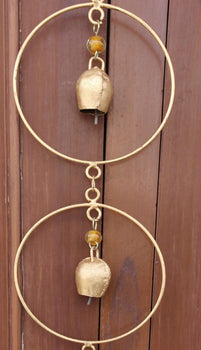 Handmade Vintage Wind Chimes Bells Outdoor Patio Garden Decor String Decoration (Set of 5 Pcs)