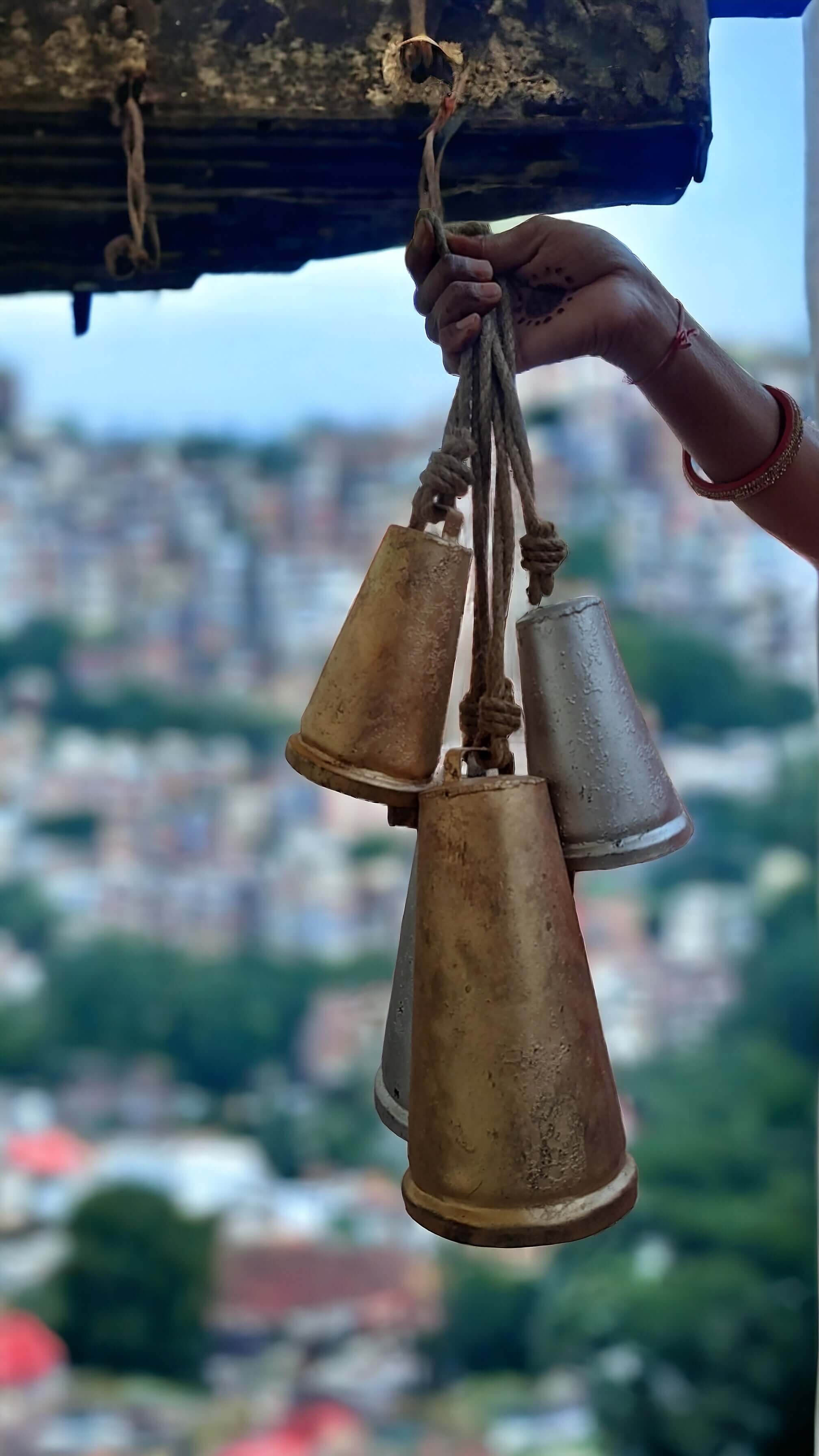 Rustic Iron Cow Bells - Set of 3 for Outdoor Décor