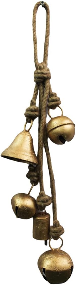 Rustic Harmony Jingle Bells Cluster - Vintage Décor