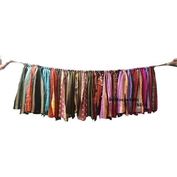 Sari silk bunting 