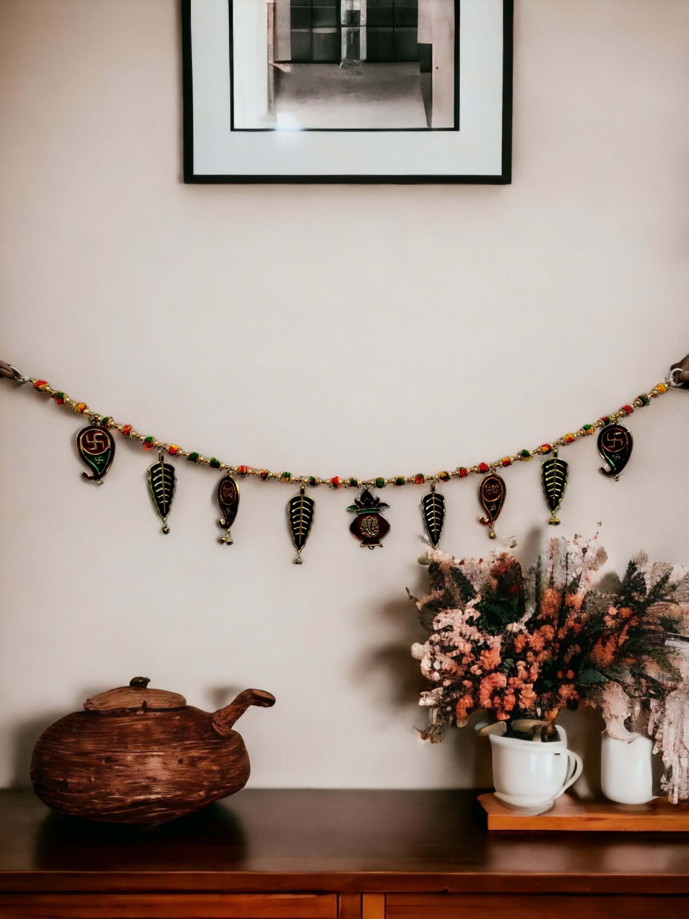 Handmade Diwali Toran Door Hanging - 33" Decor