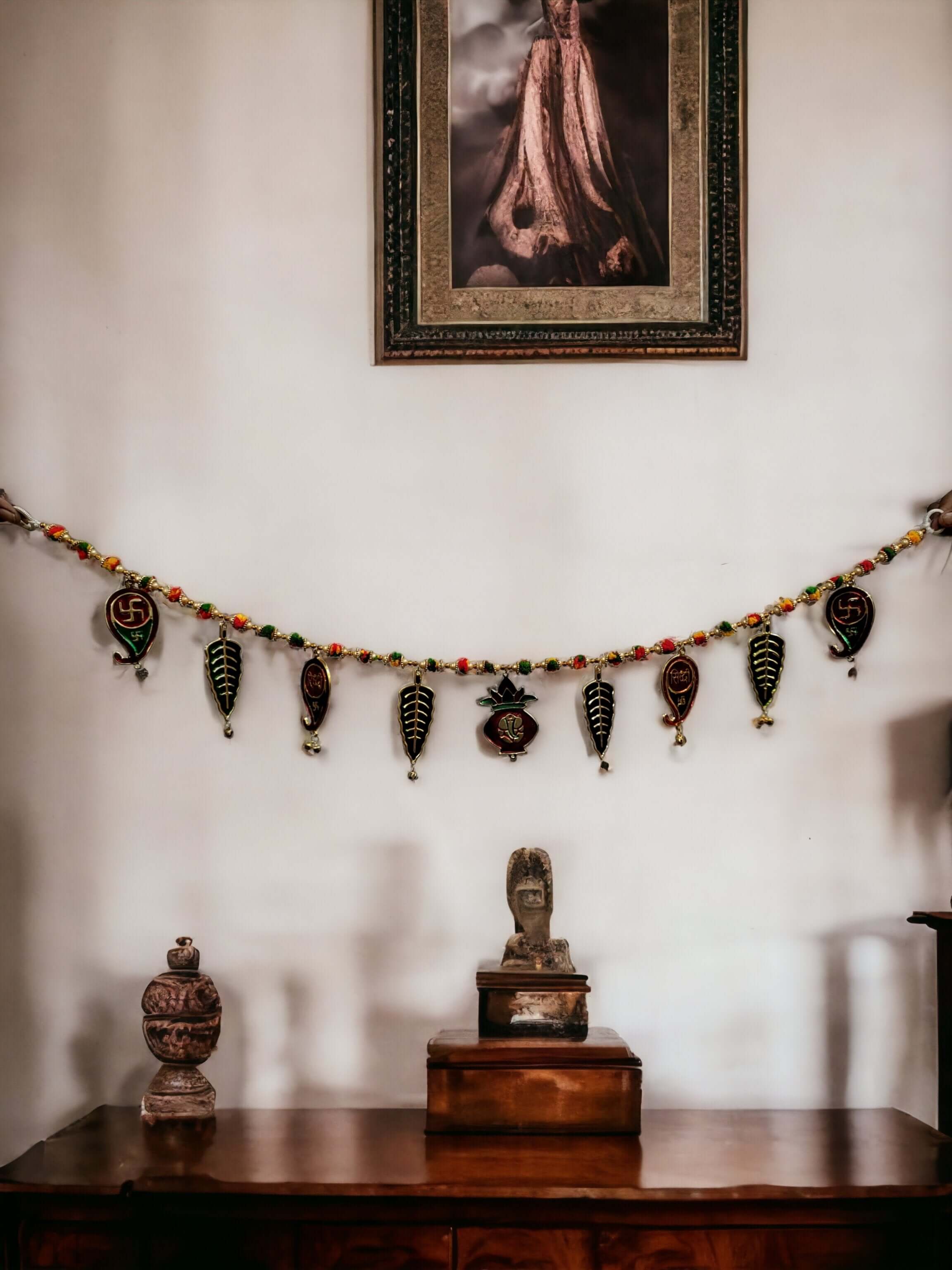 Handmade Diwali Toran Door Hanging - 33" Decor