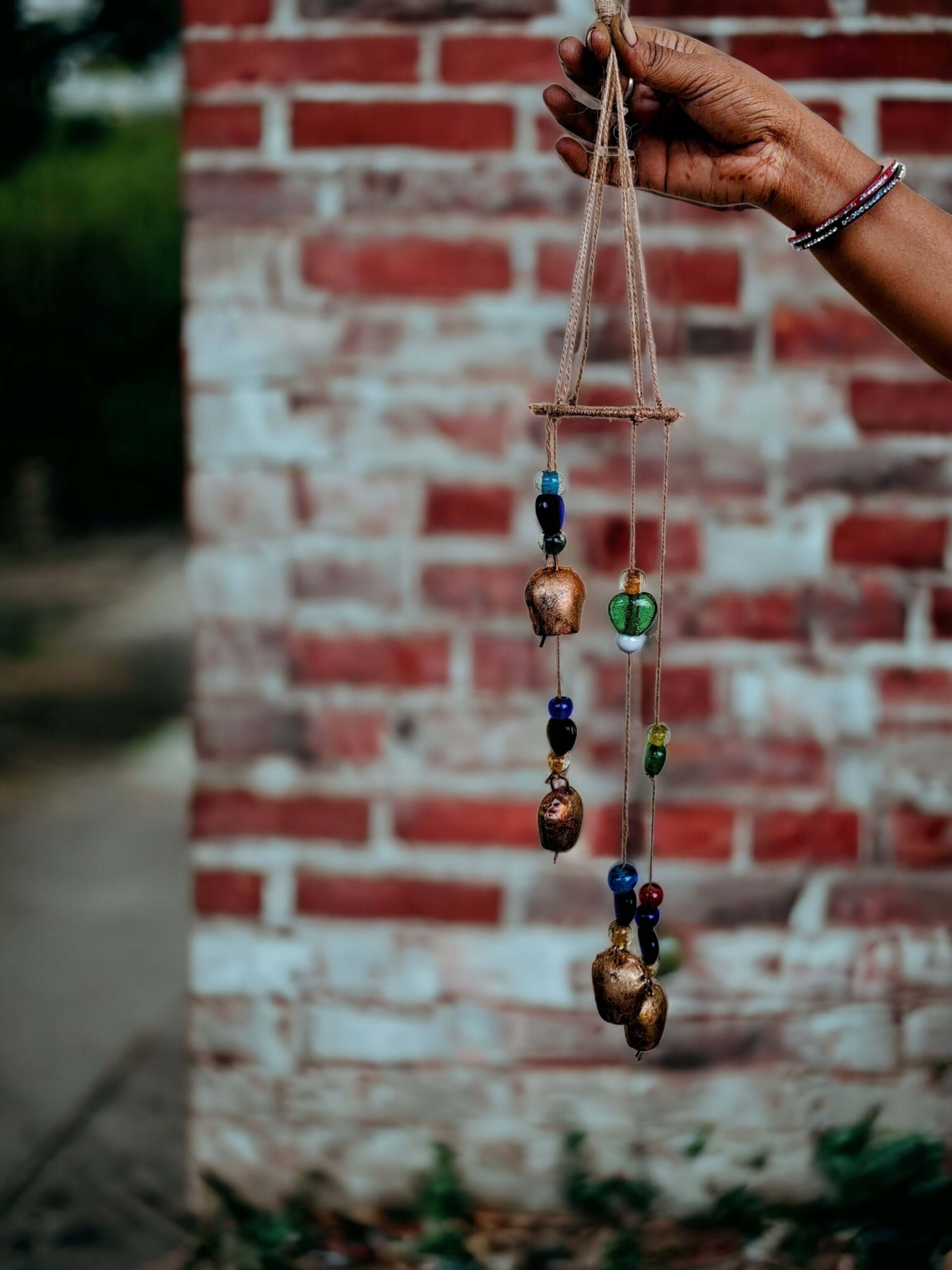 Rustic Vintage Tin Cow Bells Wind Chimes DécorWind chimes