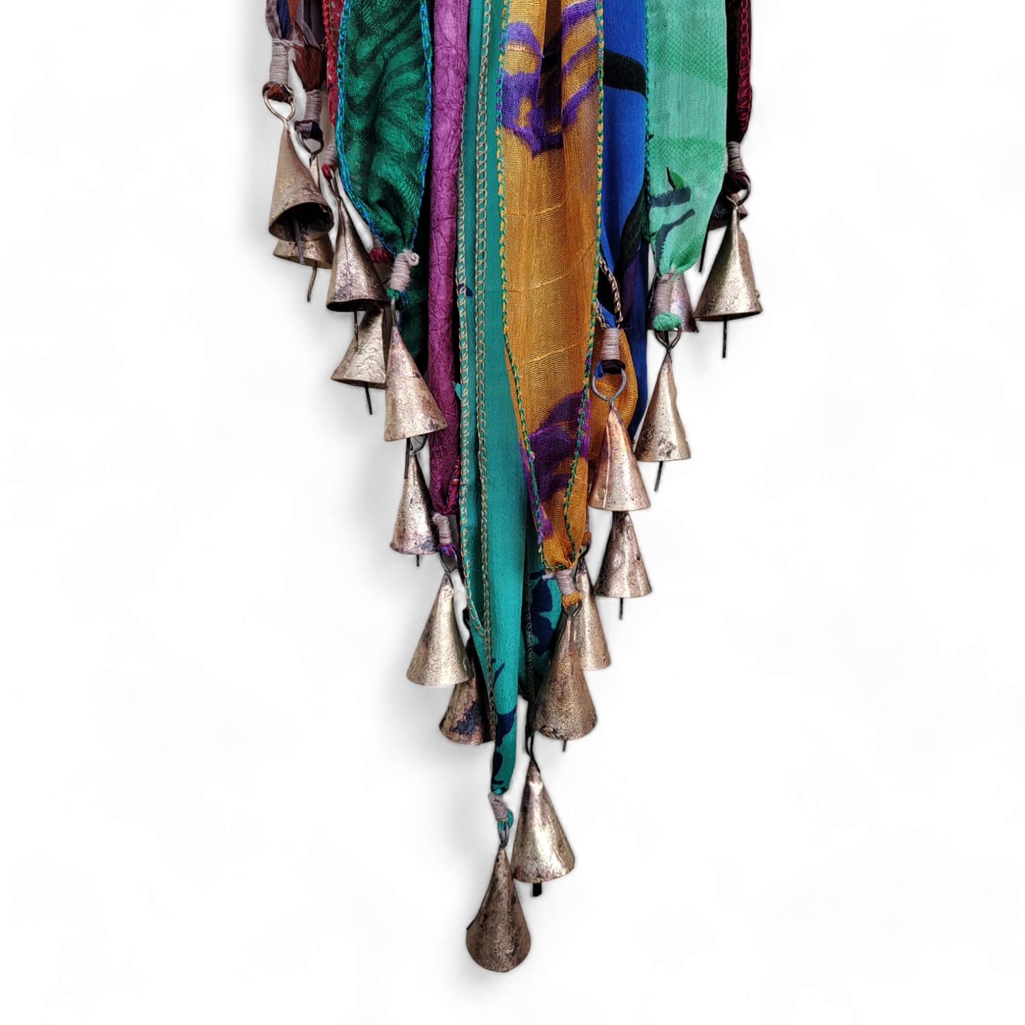 Recycled Silk Sari Wall Hanging - Boho Home Decor