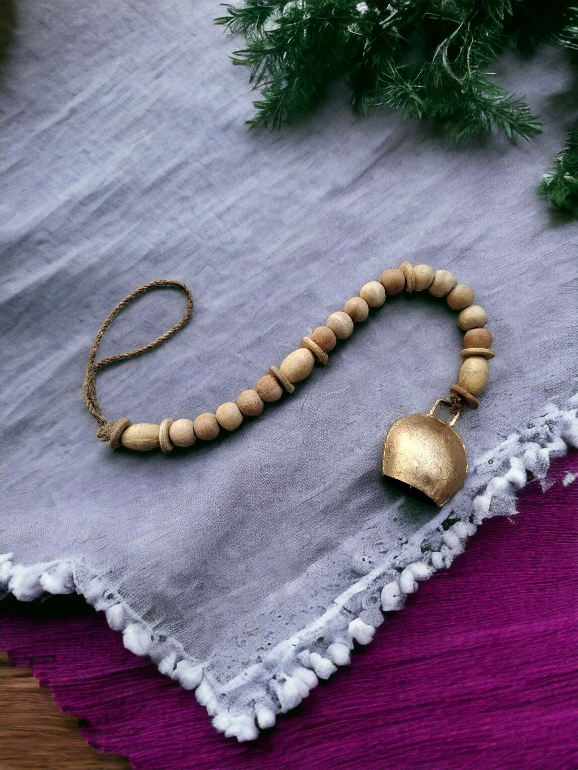 Christmas Jingle Bell Garland - Set of 10 Chimes