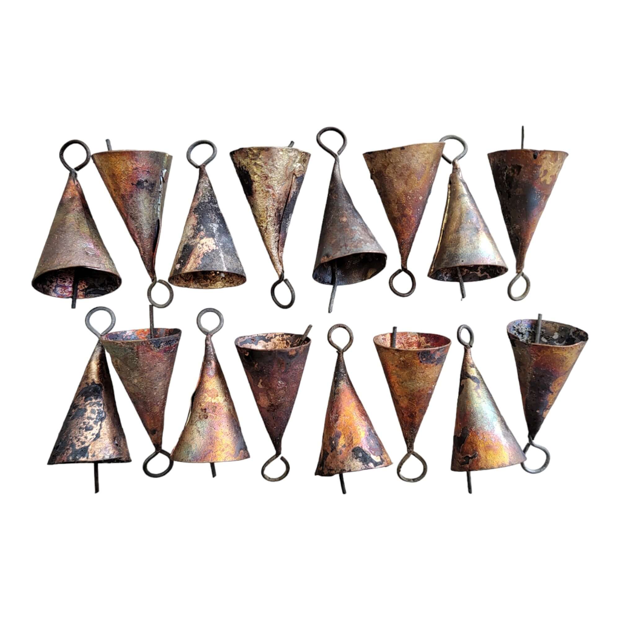 Iron tin cone shape bells 