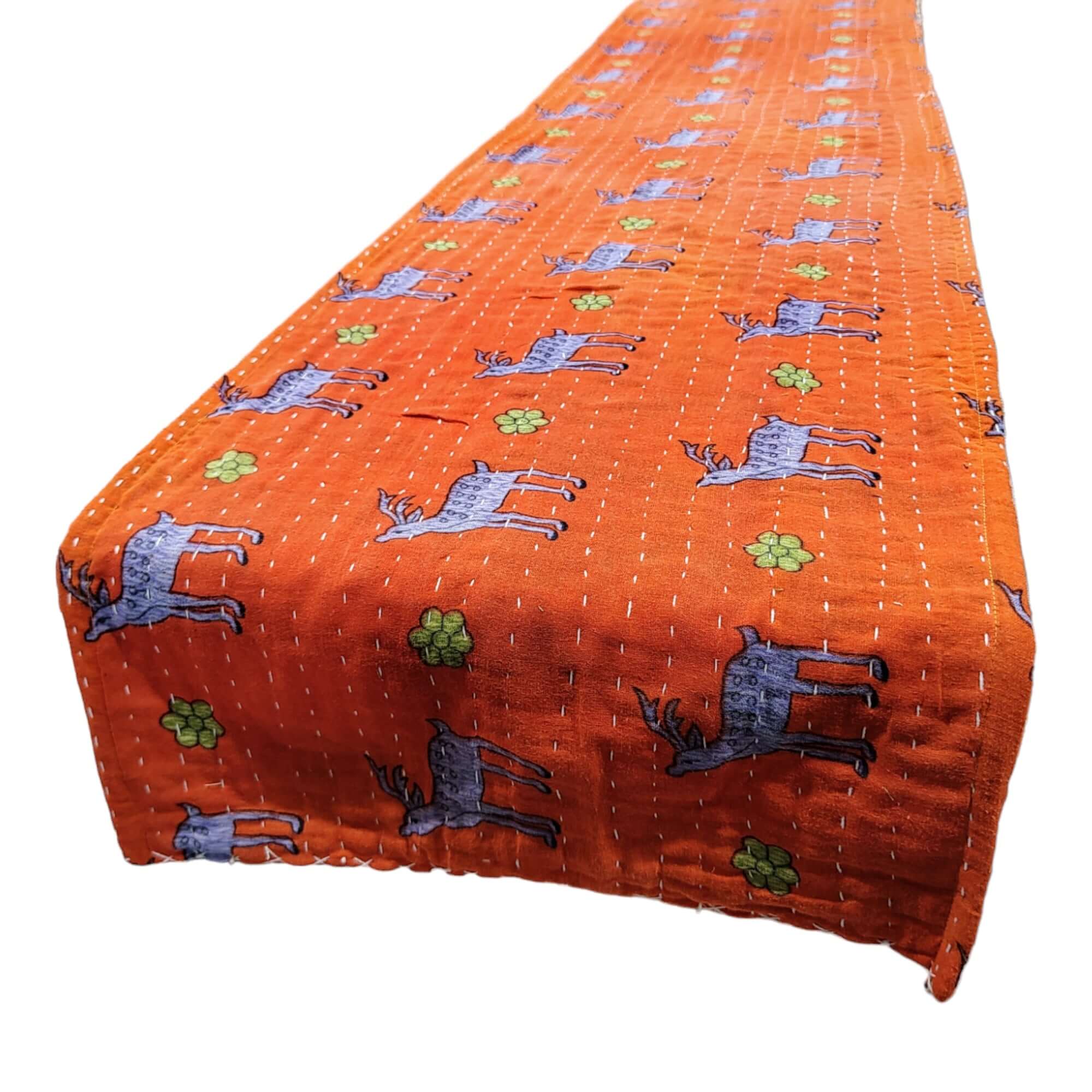 Bohemian Floral Cotton Table Runner - Vintage Decor