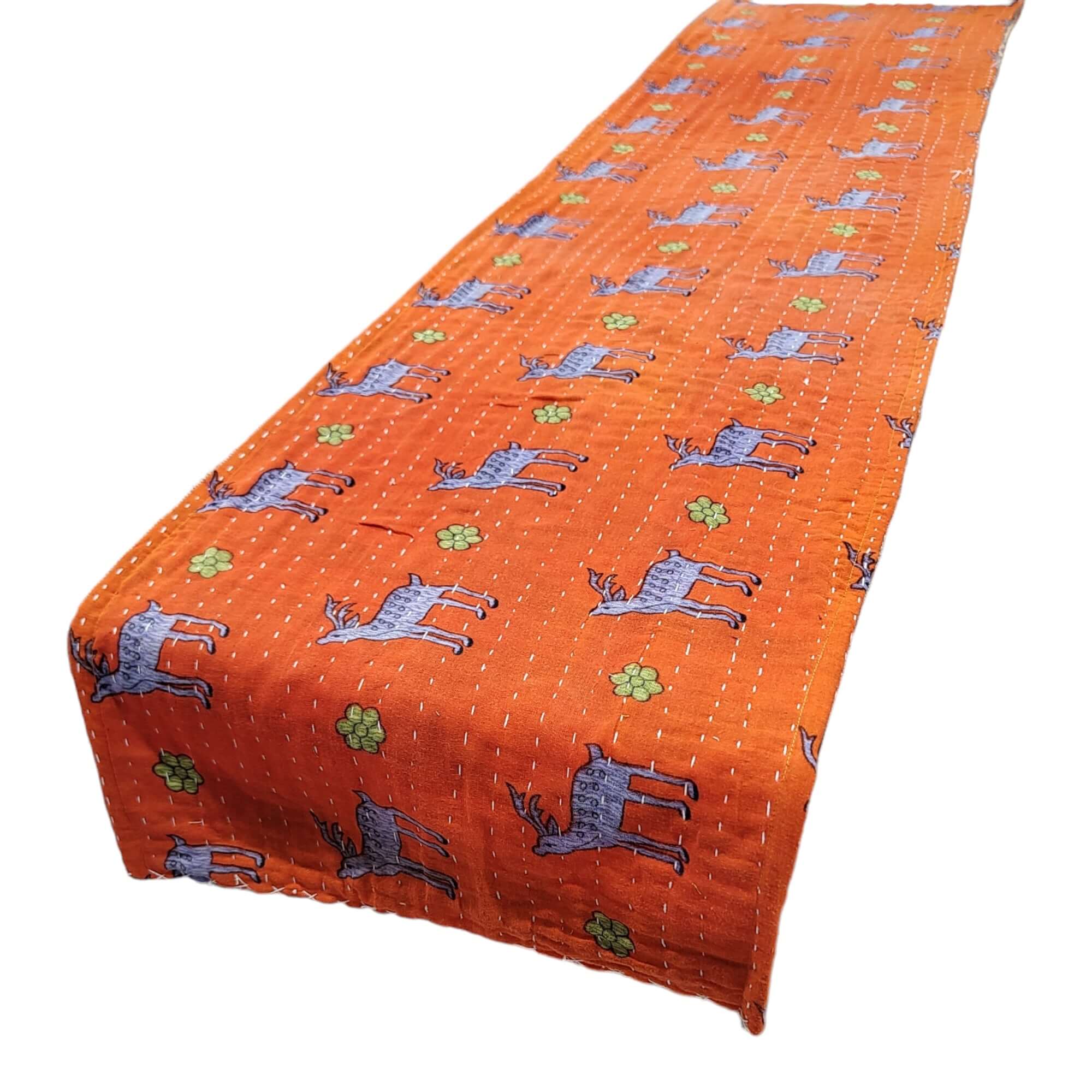 Bohemian Floral Cotton Table Runner - Vintage Decor