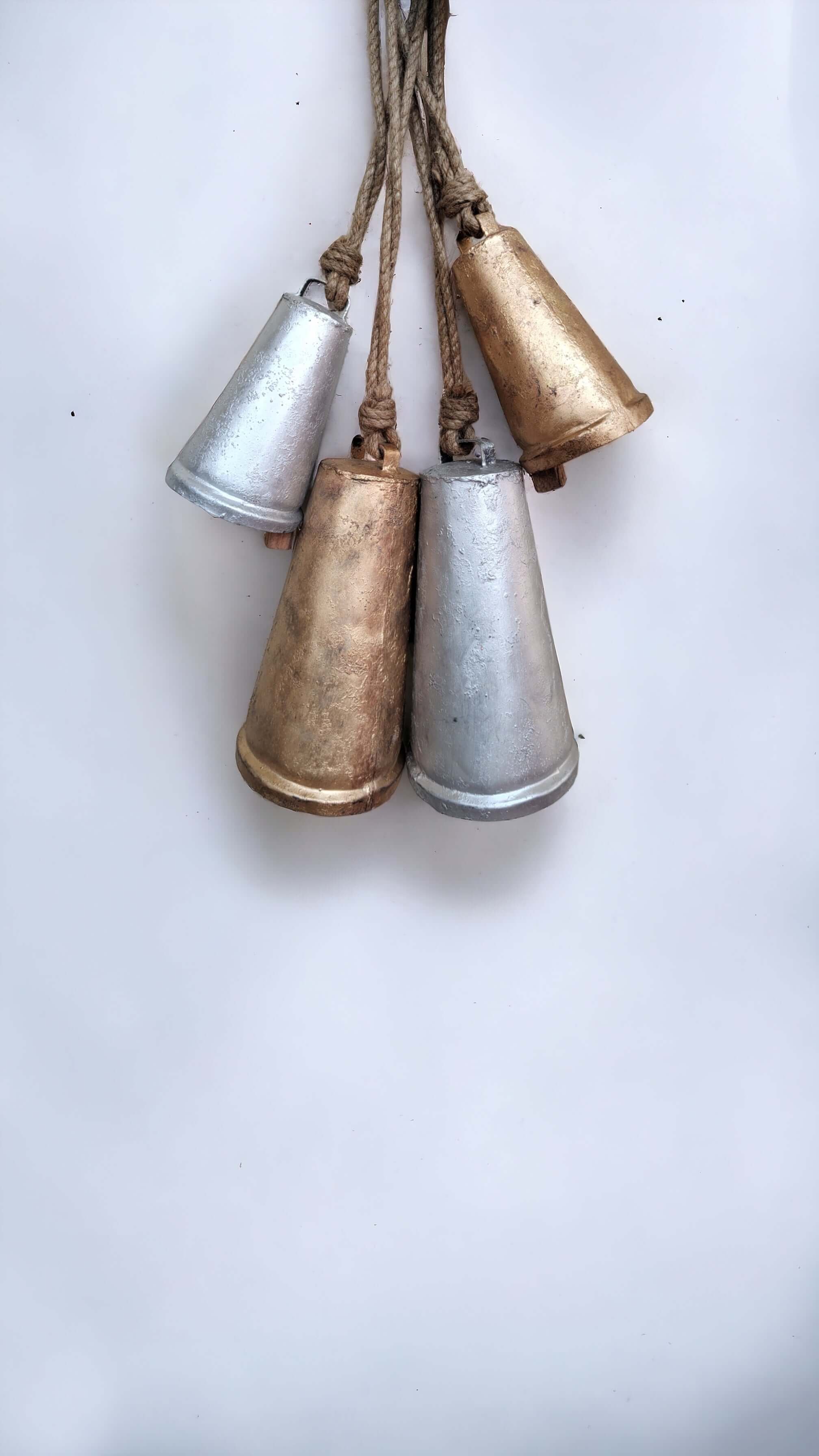 Rustic Iron Cow Bells - Set of 3 for Outdoor Décor