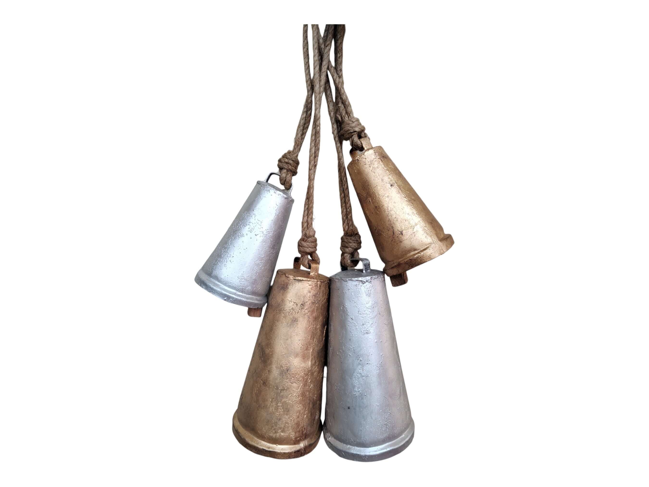 Rustic Iron Cow Bells - Set of 3 for Outdoor Décor