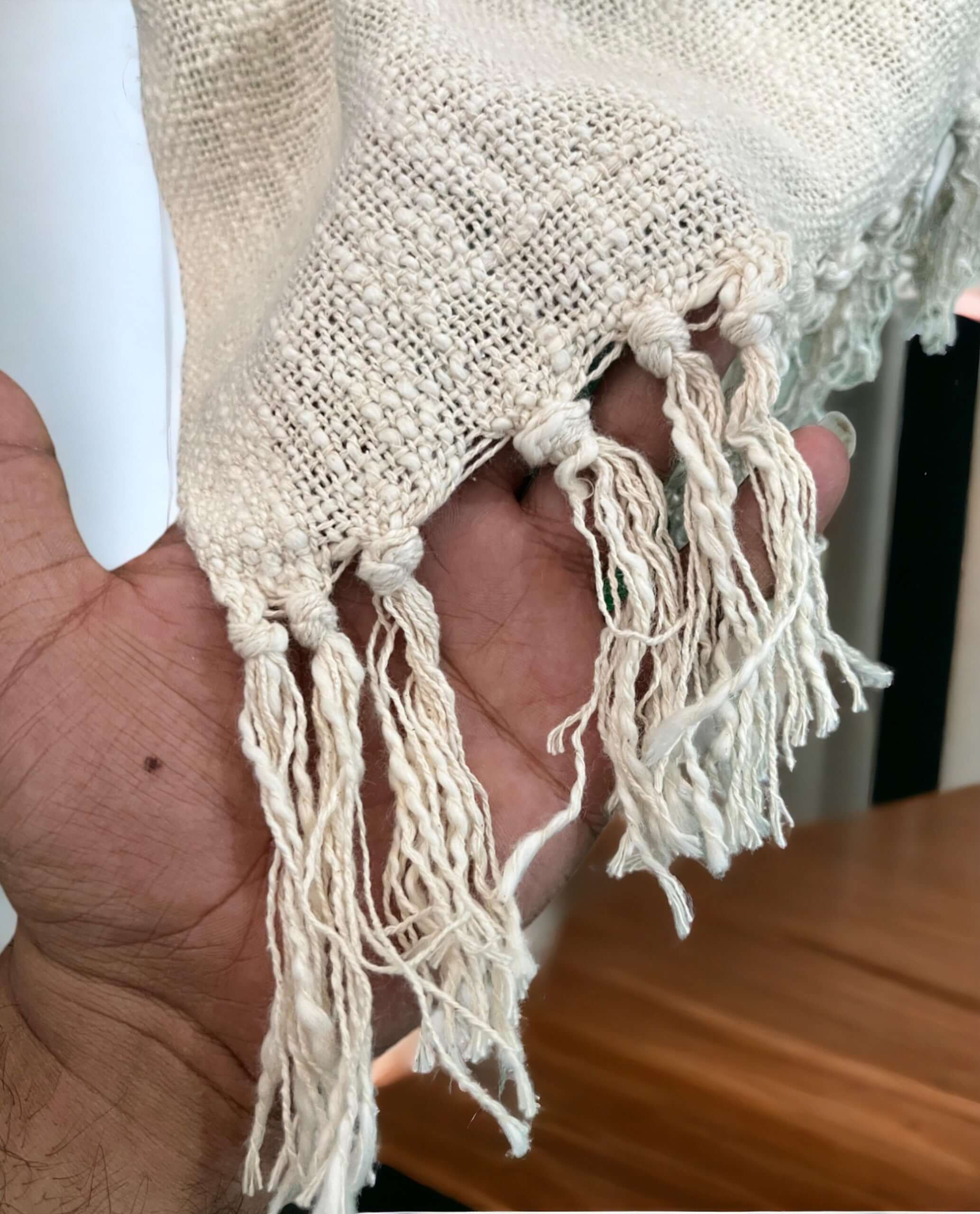 Hand-Loomed Cotton Sofa Throw - Bohemian Décor Bed Sheets