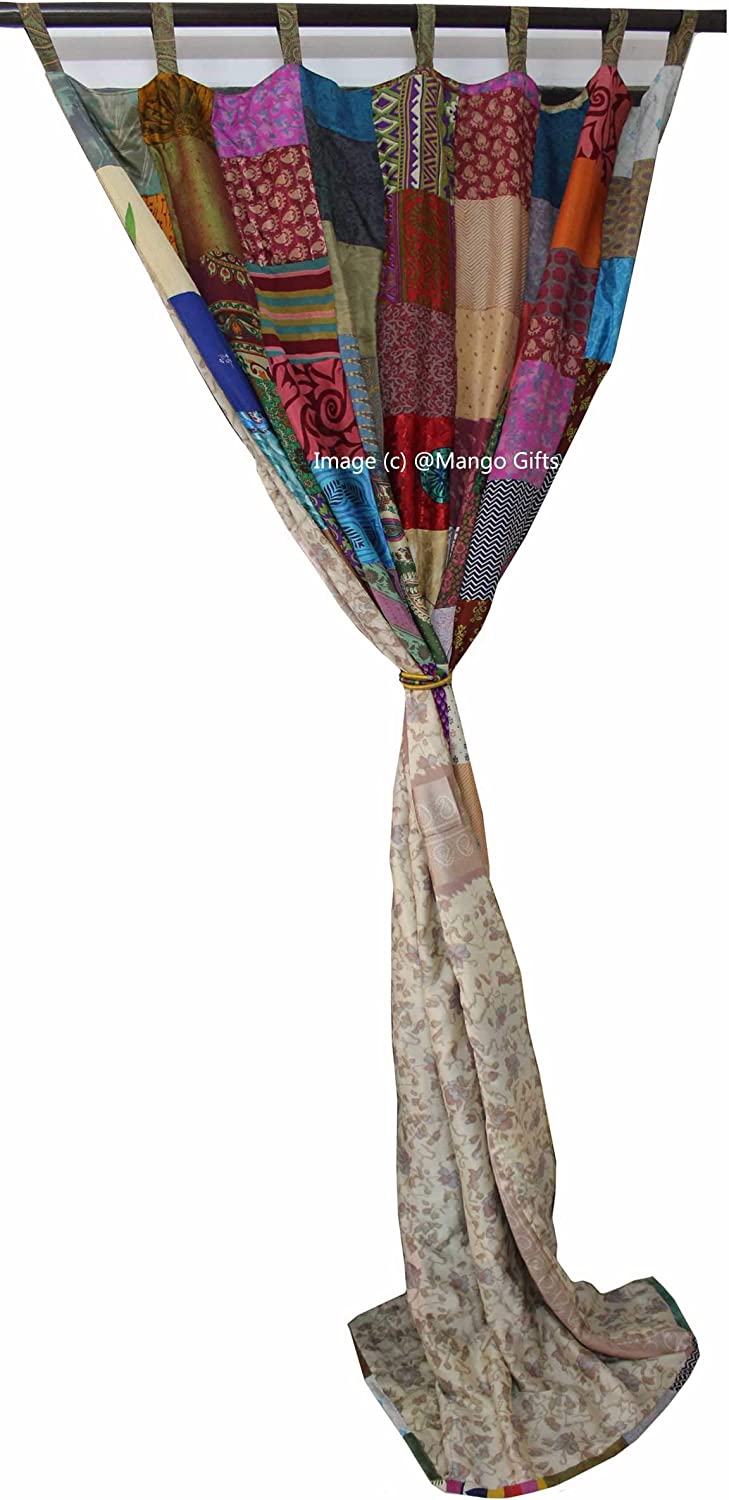 Boho,Boho Curtains,Boho Decor,Boho Theme,Drapes,Gypsy,Handcrafted,Handmade,Hippie,Hippie hippy,IndianSilk Sari,Multicolour,Old Sari,Panels,Patchwork,Recycled Sari,Vintage,Window Curtains